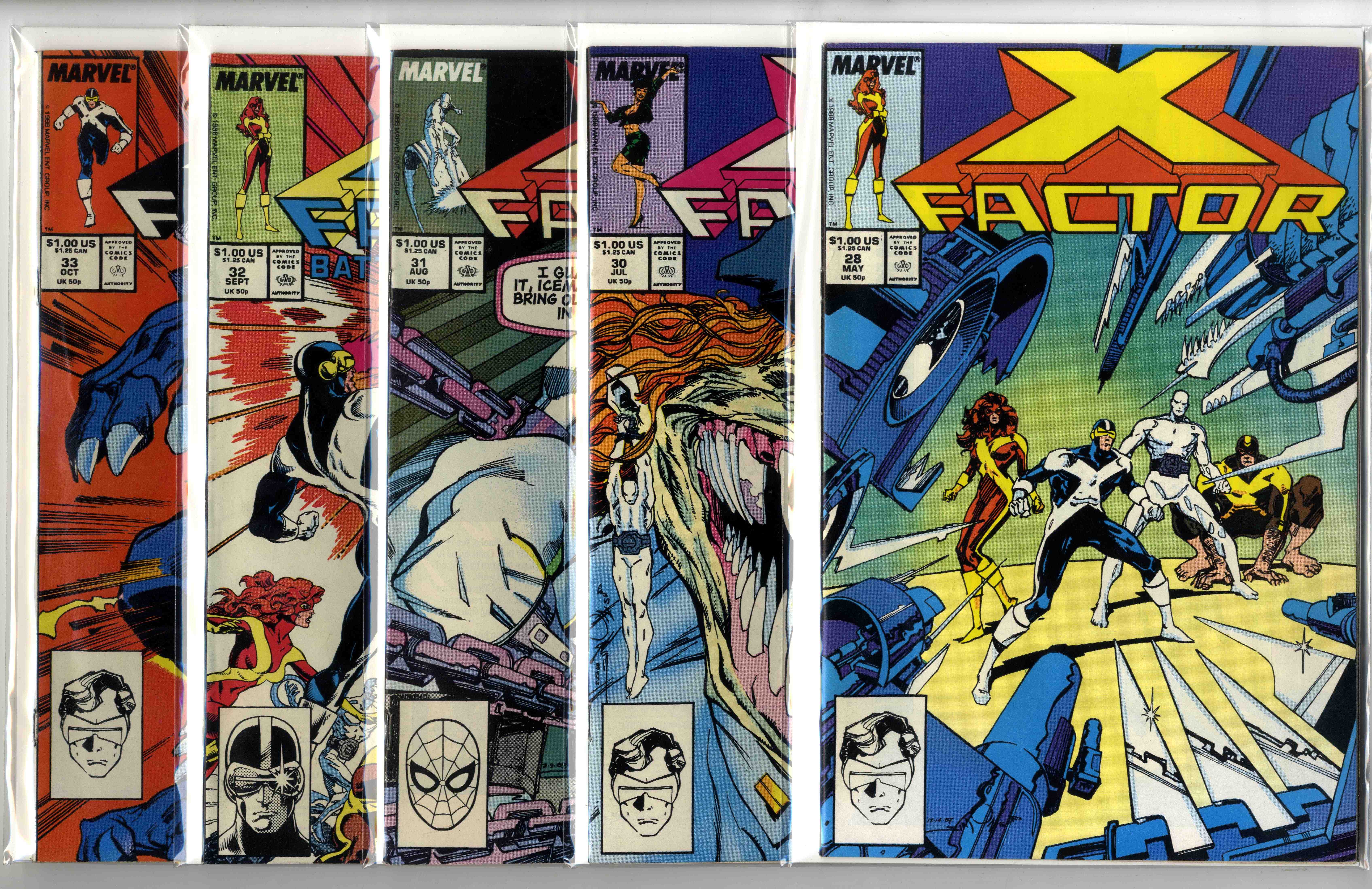 X-Factor (Marvel Comics, 1988-1990) Bundle of 23 Issues
