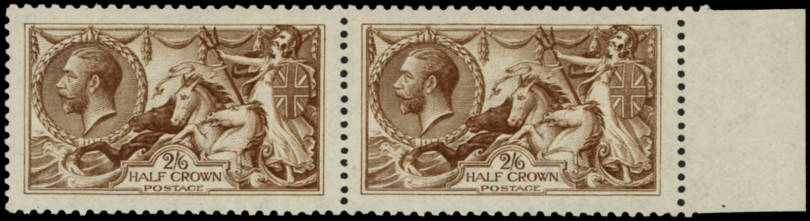 1915 2s6d deep yellow-brown. Superb,...