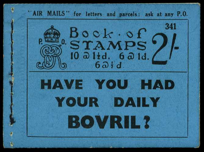 1936 (June) 2/- booklet (#341). Perfs good...