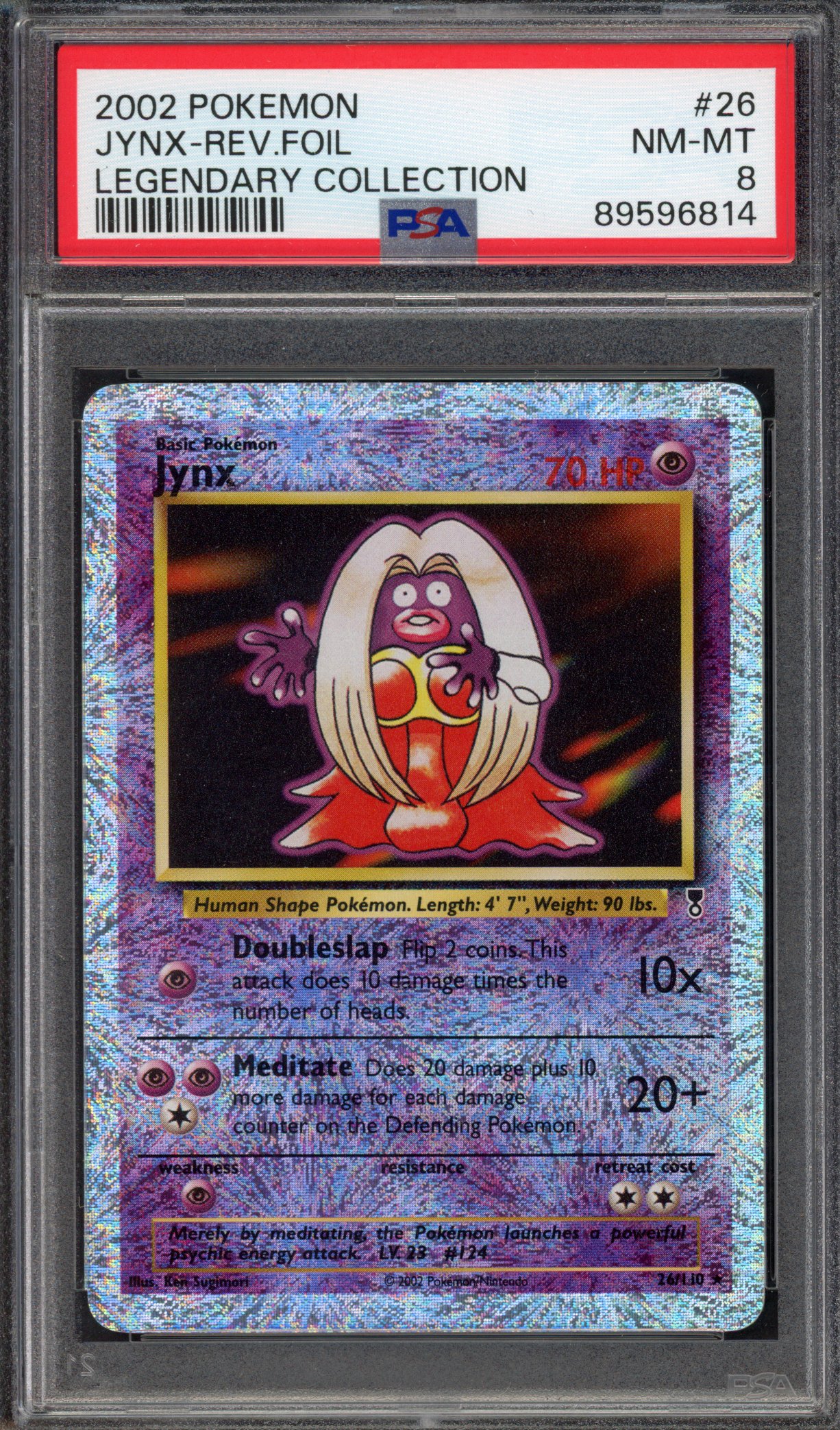 Pokémon TCG PSA 8 Jynx 26 Reverse Foil, Legendary Collection