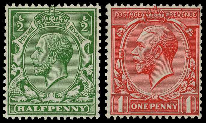 1913 Multiple Cypher ½d and 1d pair,...