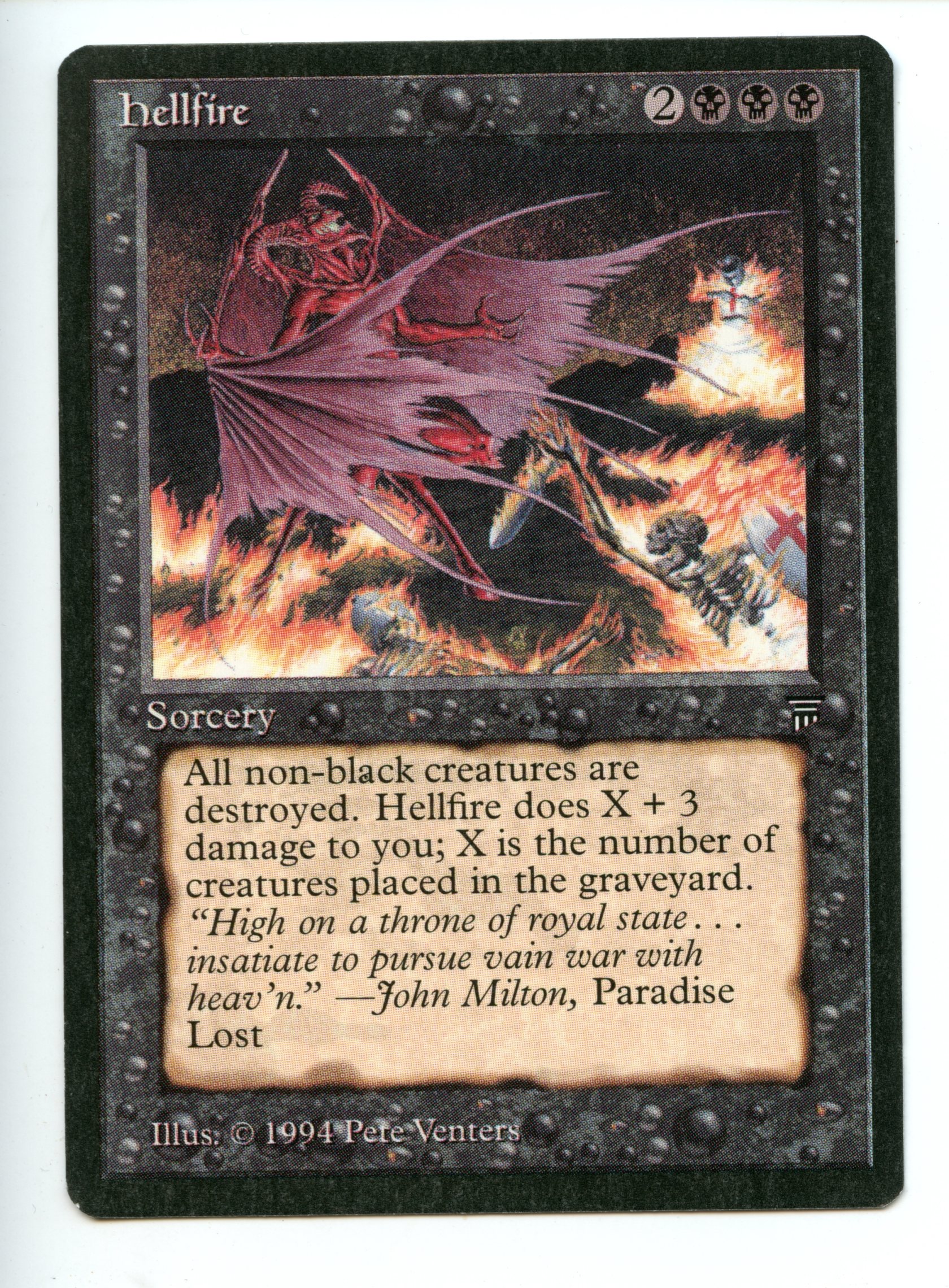 Magic the Gathering - Hellfire  - Legends - Lightly Played 