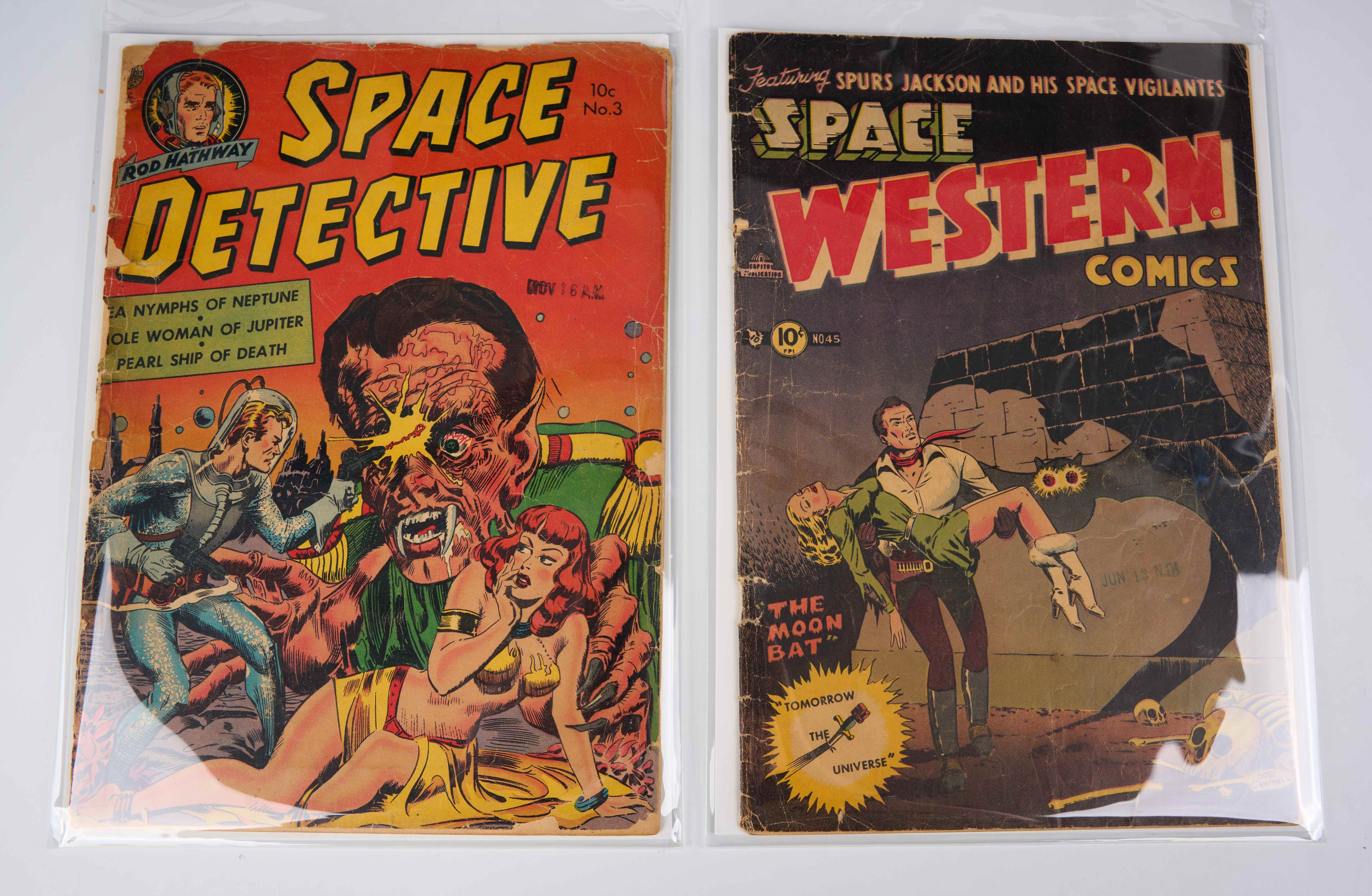 Space Detective #3 and Space Western Comics #45 (Avon/Charlton, 1952-1953)