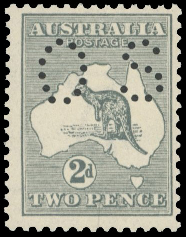 Australia 1915 official 2d grey unmounted