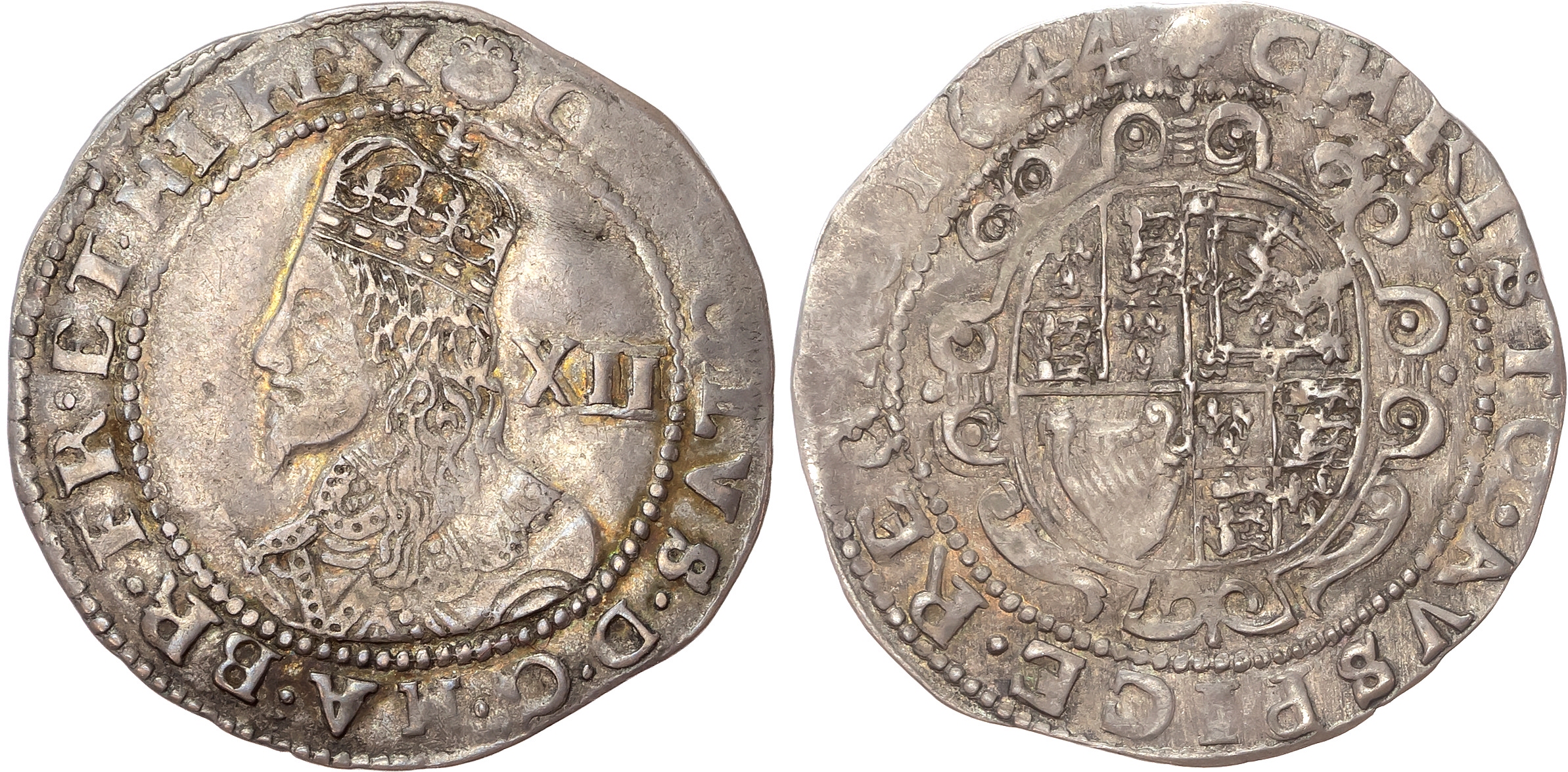 Charles I (1625-1649), Civil War Issues, Exeter, AR Shilling 1644.