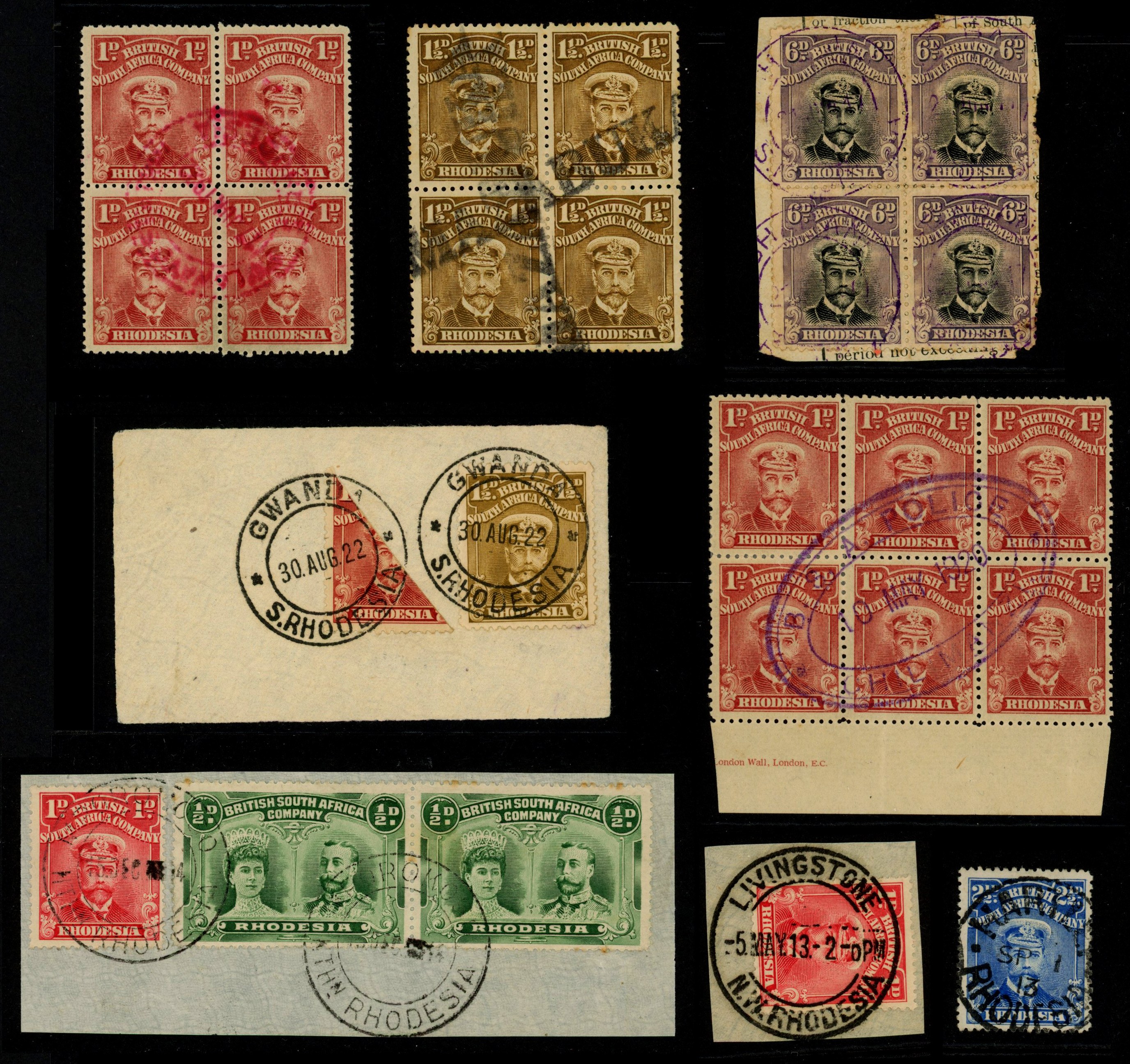 Rhodesia specialised postmark collection