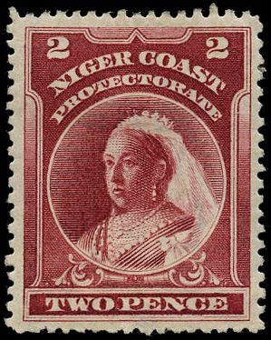 1897-8 2d lake with watermark reversed, o.g....