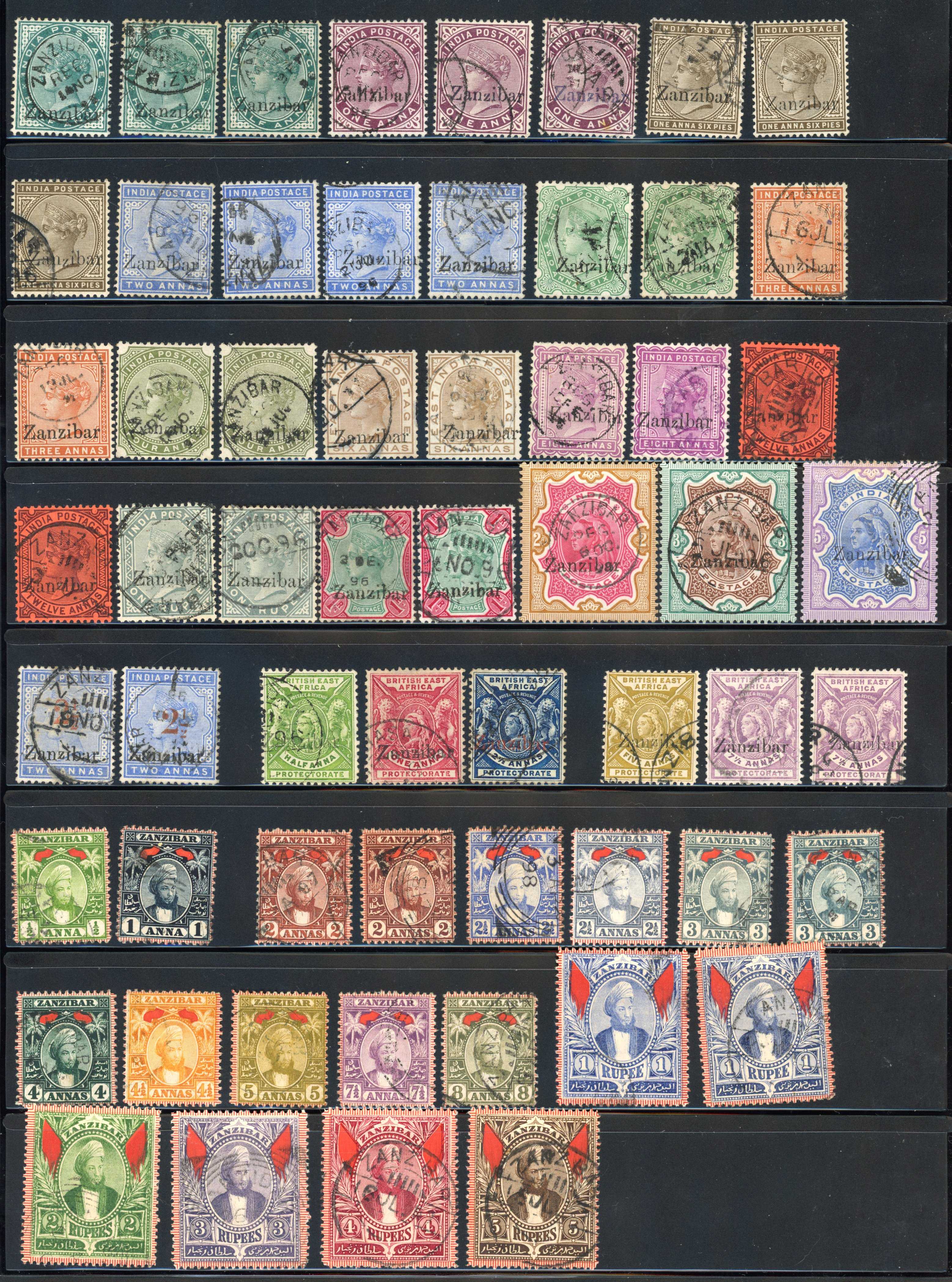 Zanzibar 1895-1936 collection used