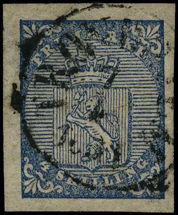 1855 4sk blue (towards pale) Pane 'C' pos....