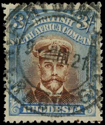 1918-21 3/- Head Die IIIB, perf 14, toned...
