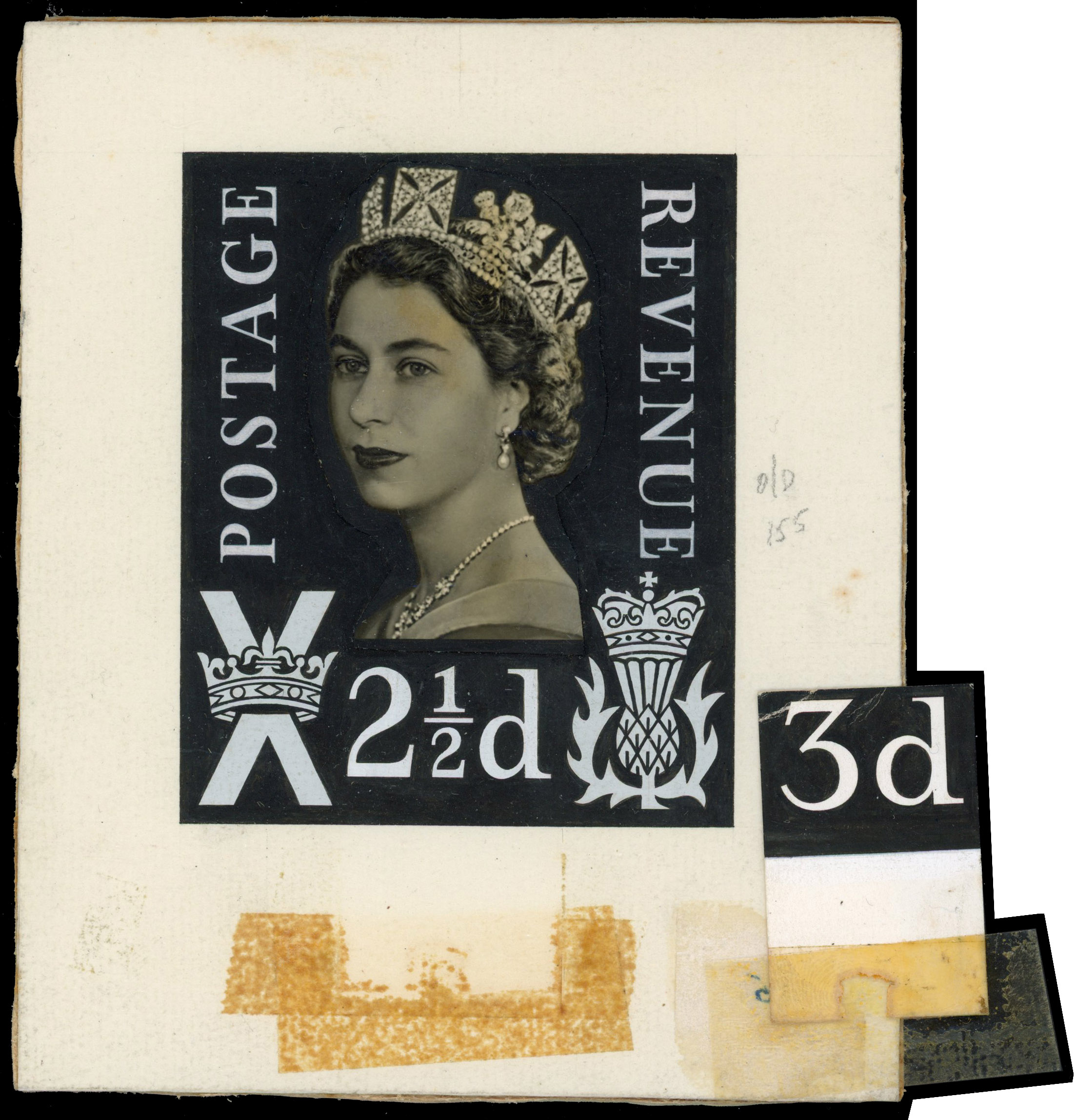Great Britain Scotland Regional Definitive c. 1958 composite essay for the 3d design