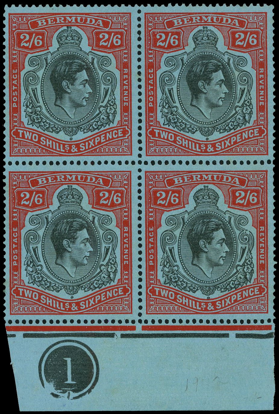 Bermuda SG 117be block mint