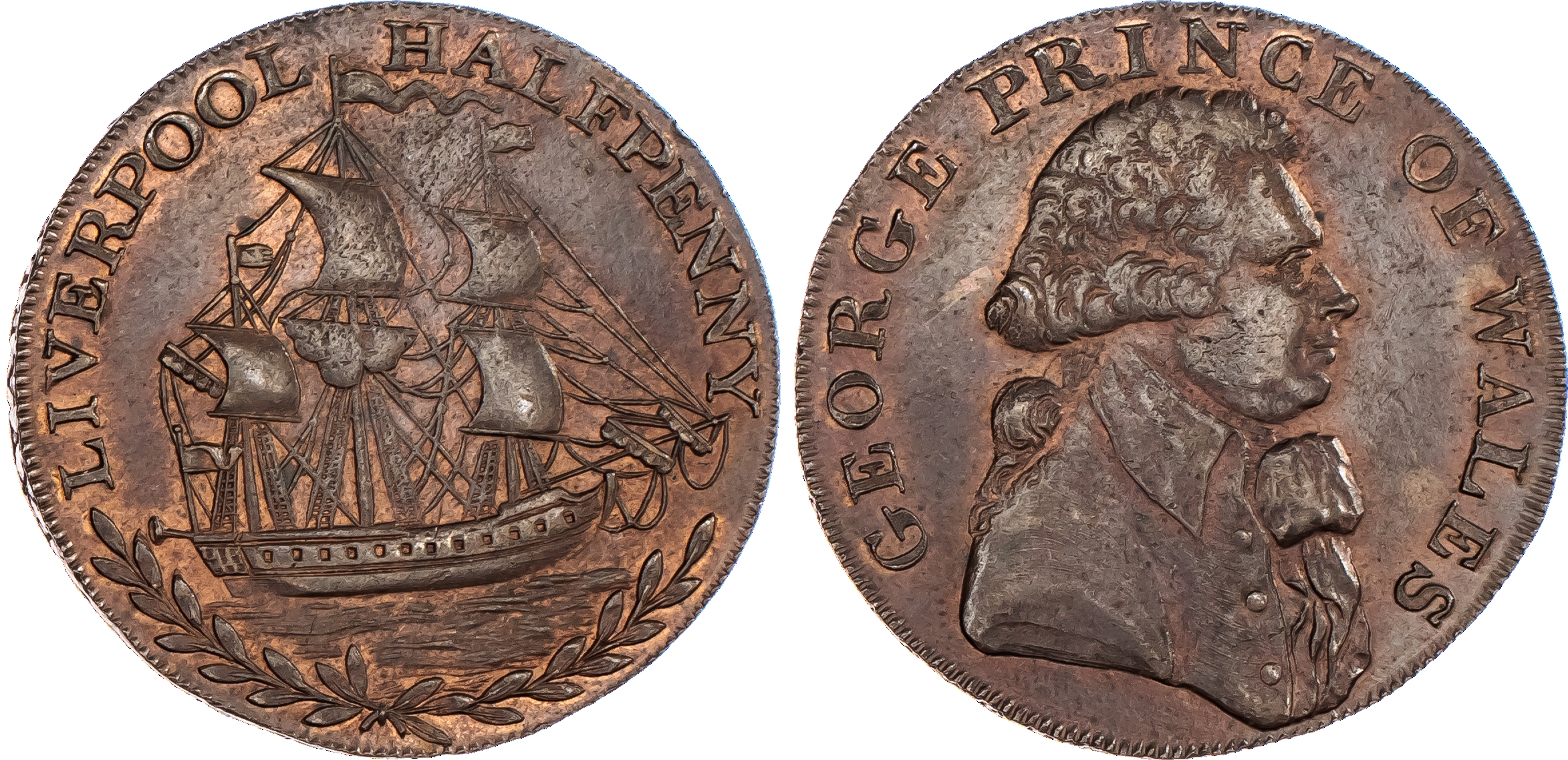 Liverpool, Thomas Clarke Mule Halfpenny,...