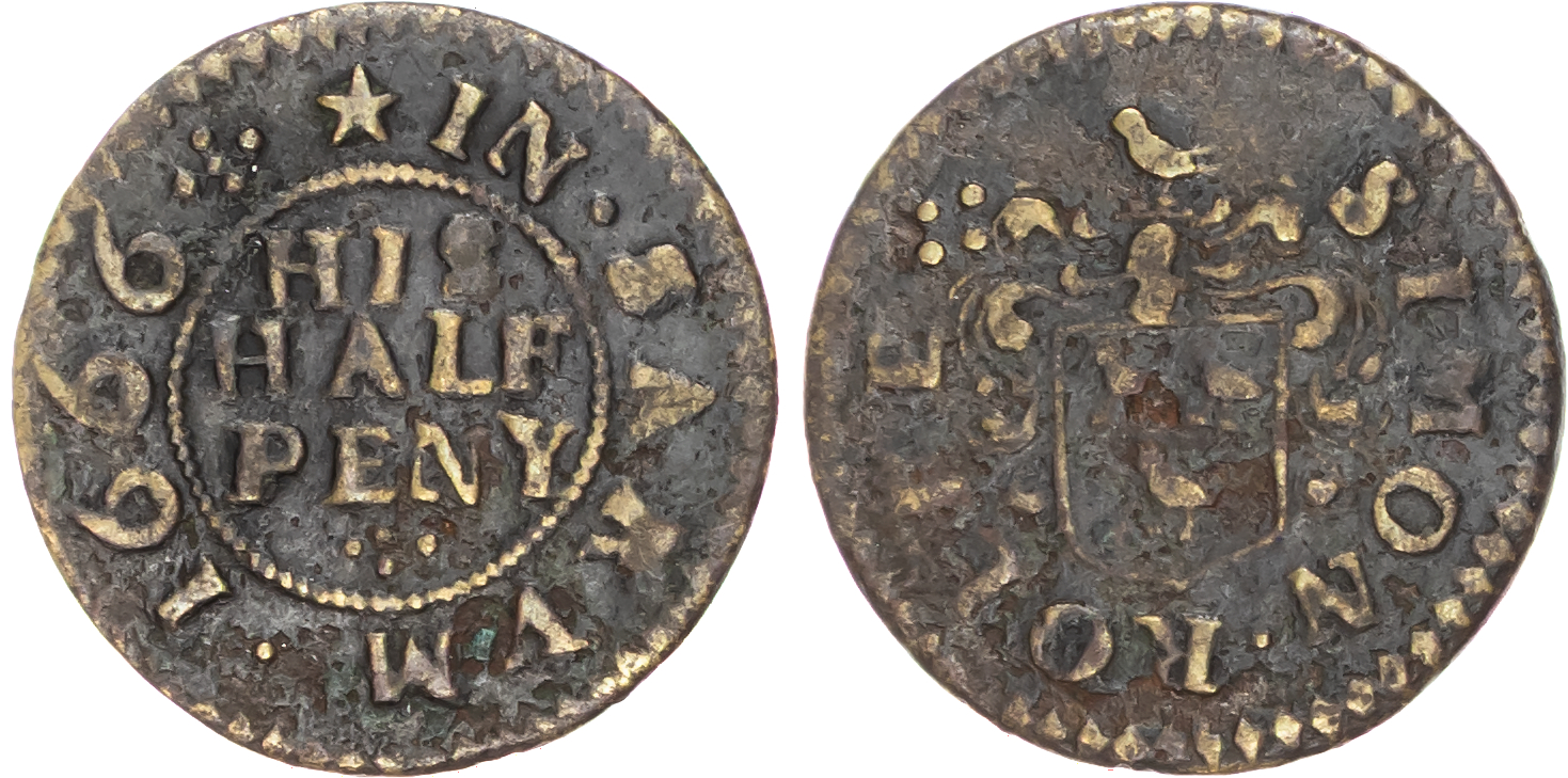 Wilts. Salisbury, Simon Rolfe Halfpenny 1669. 