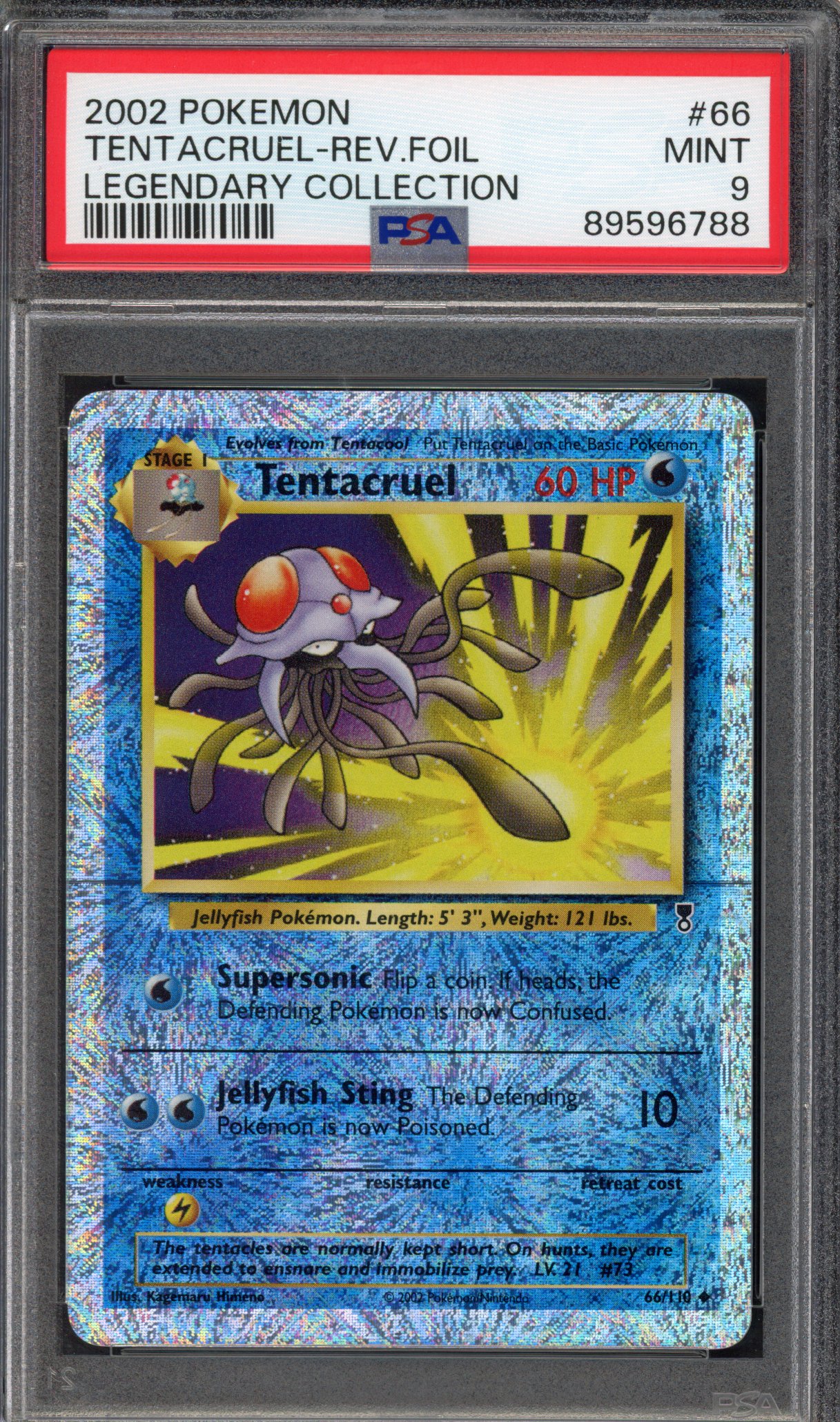 Pokémon TCG PSA 9 Tentacruel 66 Reverse Foil, Legendary Collection