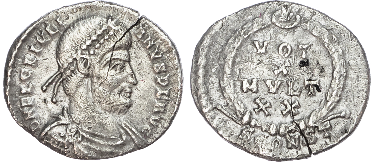 Julian II (AD 360-363) AR Siliqua, Arles, 2nd Officina, 1.87g. 