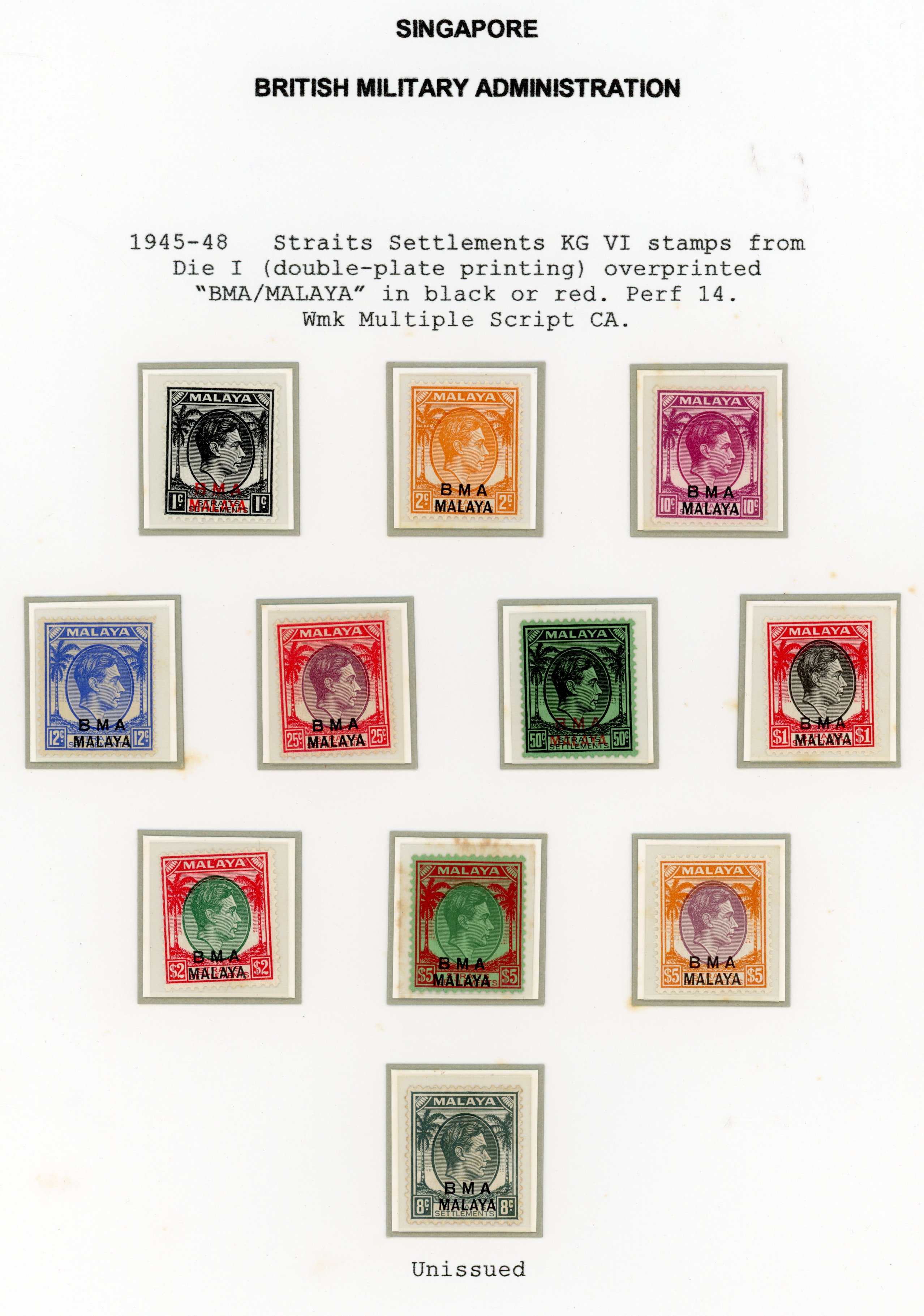 Straits Settlements accumulation