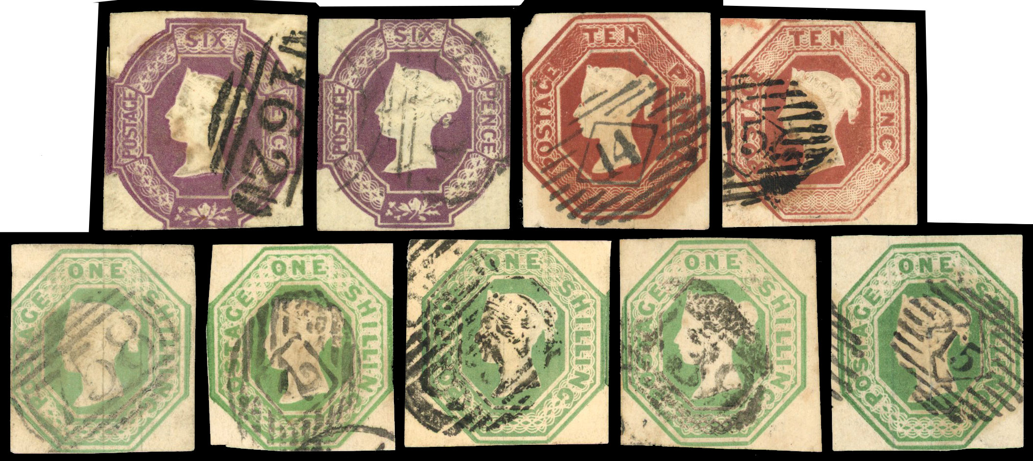 1847-54 Embossed used selection