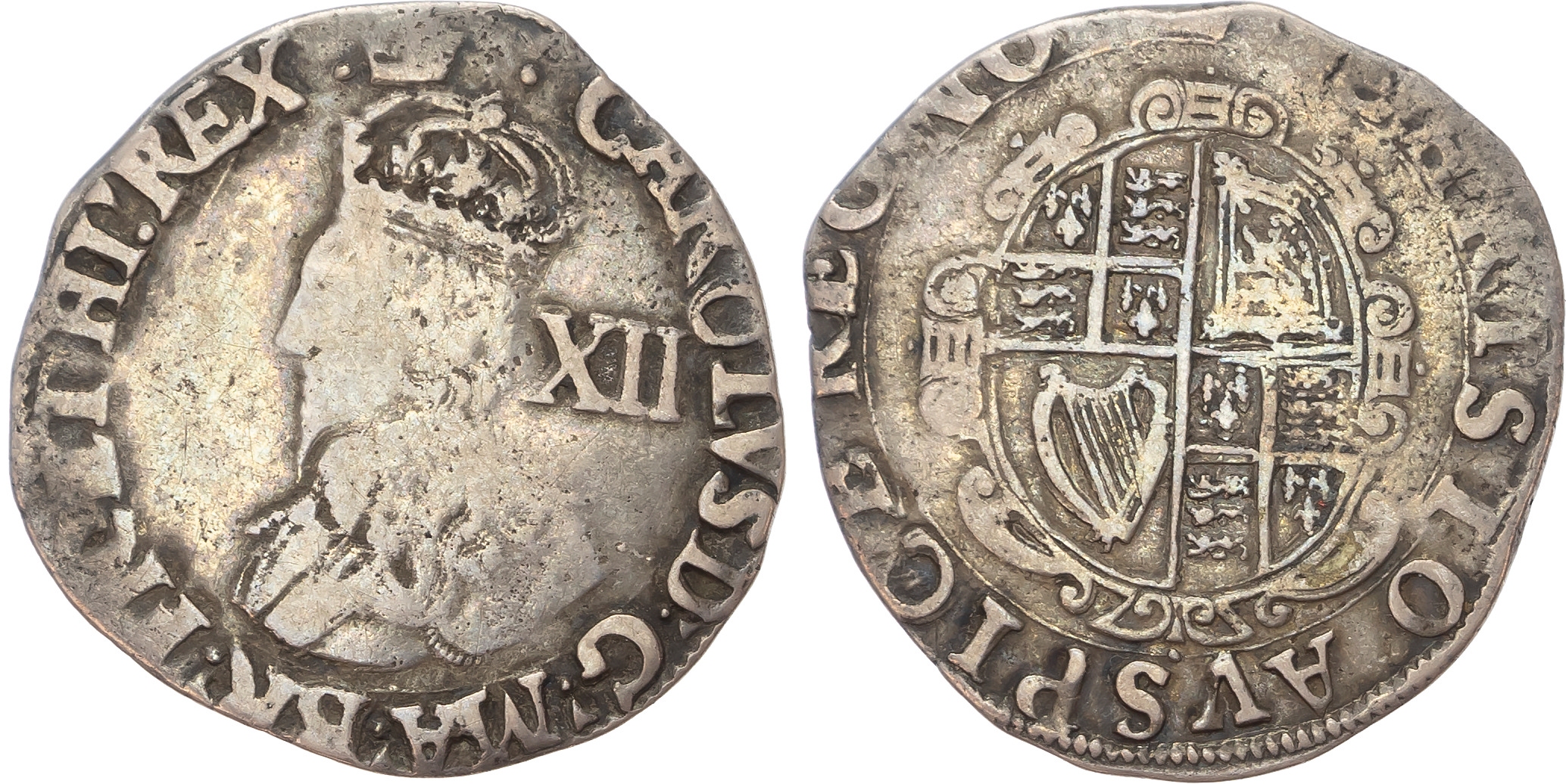 Charles I (1625-1649), AR Shilling, Group D, Type 3a. [2]