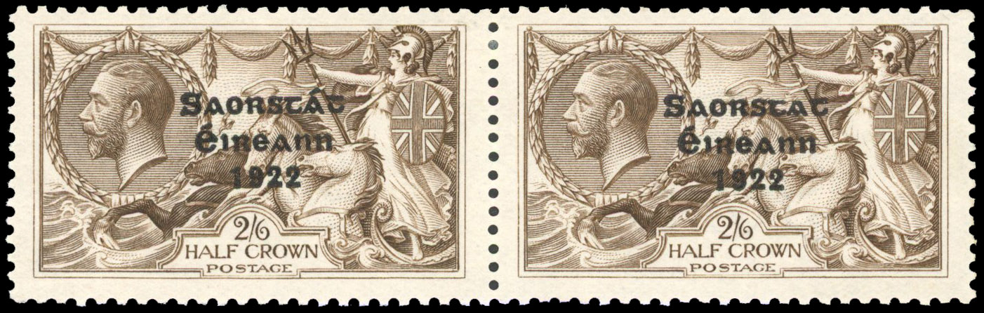 Ireland 1925-28 2s6d type 5 opt No accent over a