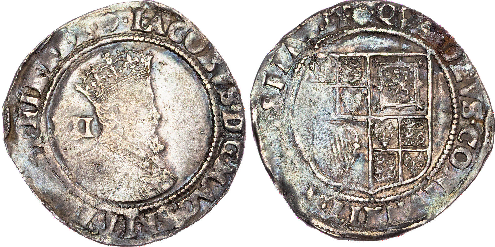 James I (1603-1625), AR Shilling, Second issue, Tower mint, mm: Rose – 1605-06, Third bust.