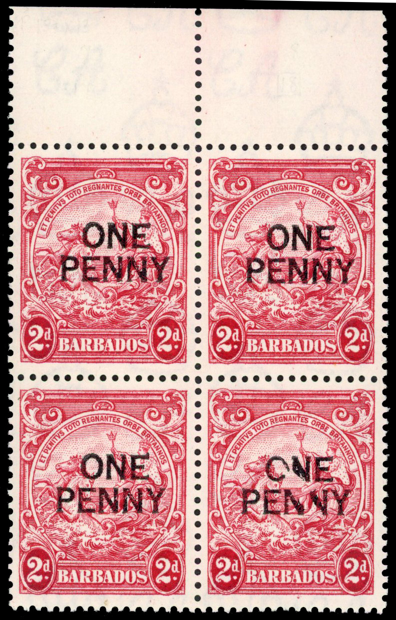 Barbados SG 264eb block mint