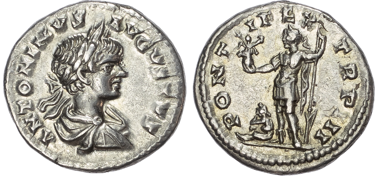 Caracalla (AD 198-217) AR Denarius, Laodicea ad Mare, AD 200, 3.46g. 