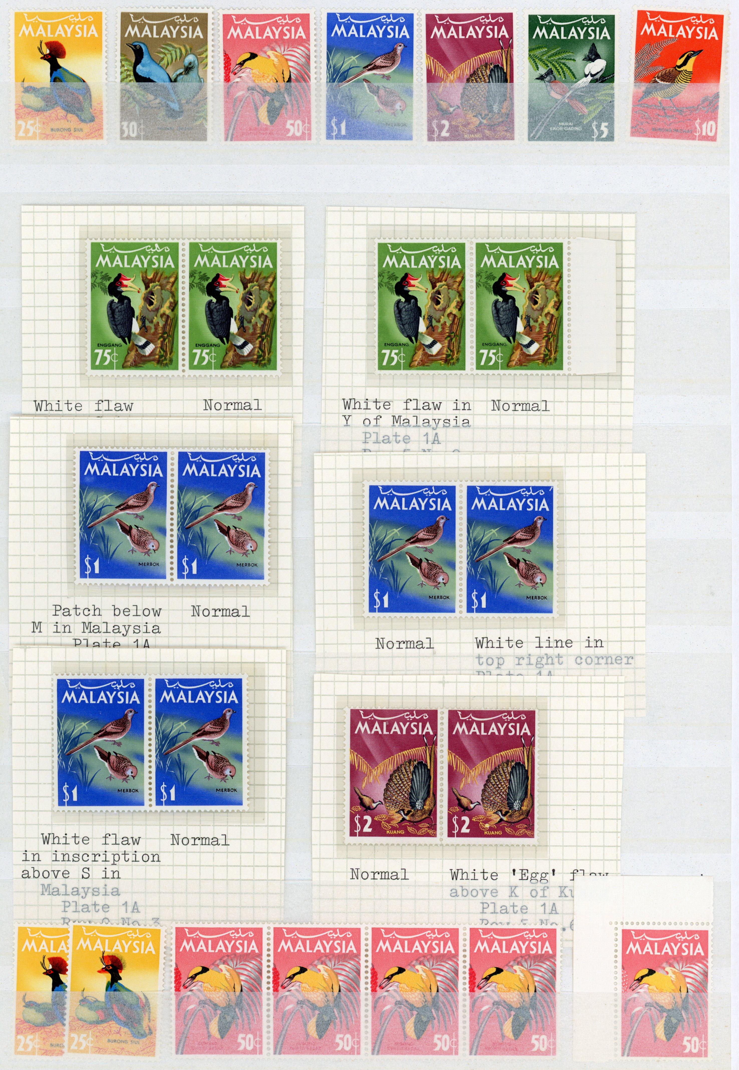 Malaysia SG 20-27 collection mint