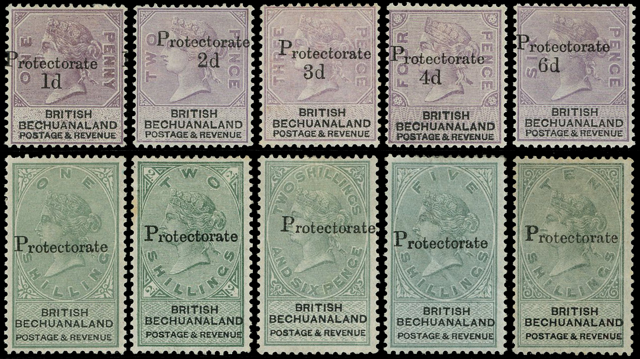 Bechuanaland SG 41-50 mint