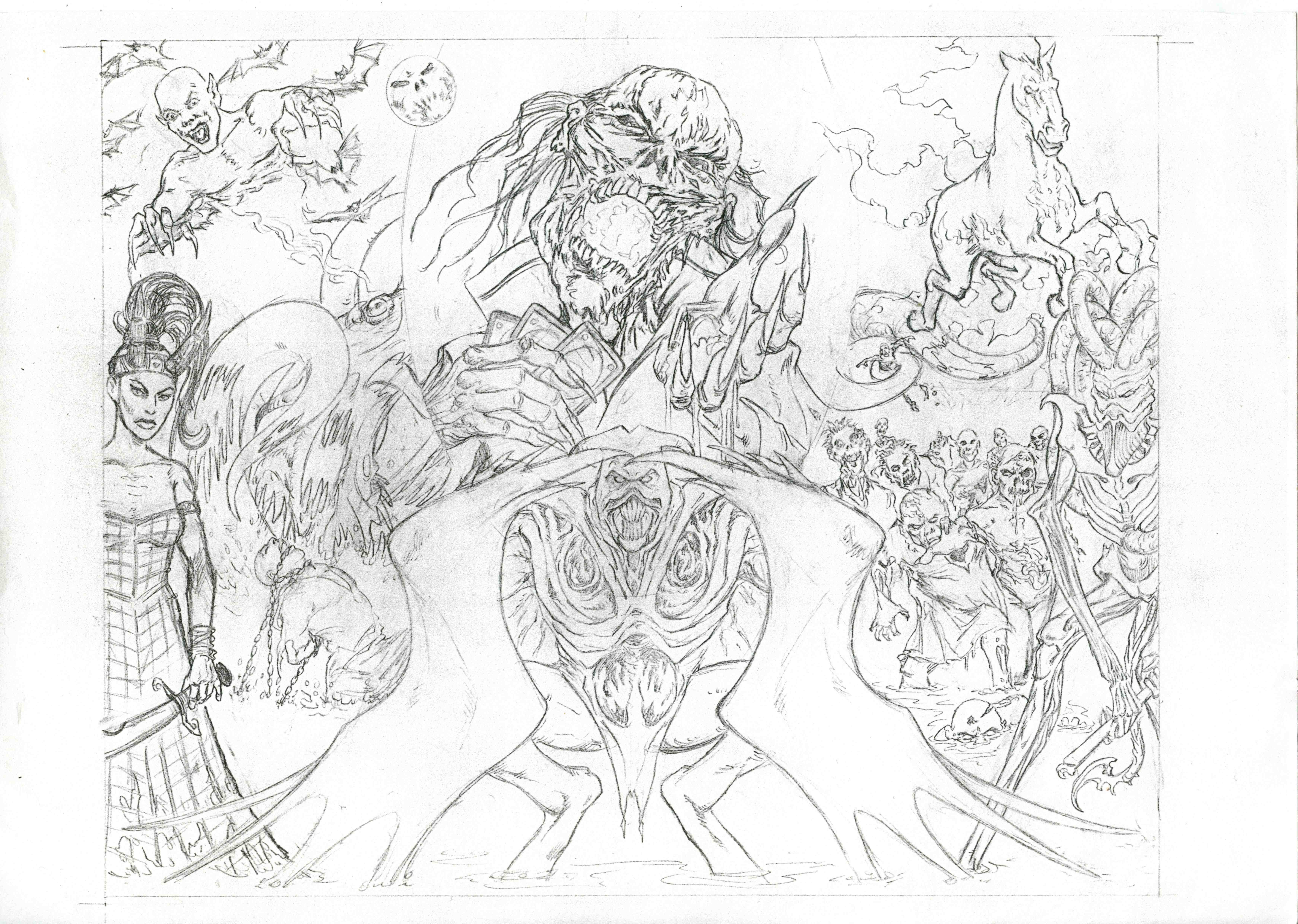 Magic the Gathering - Artist Archival Material by Pete Venters