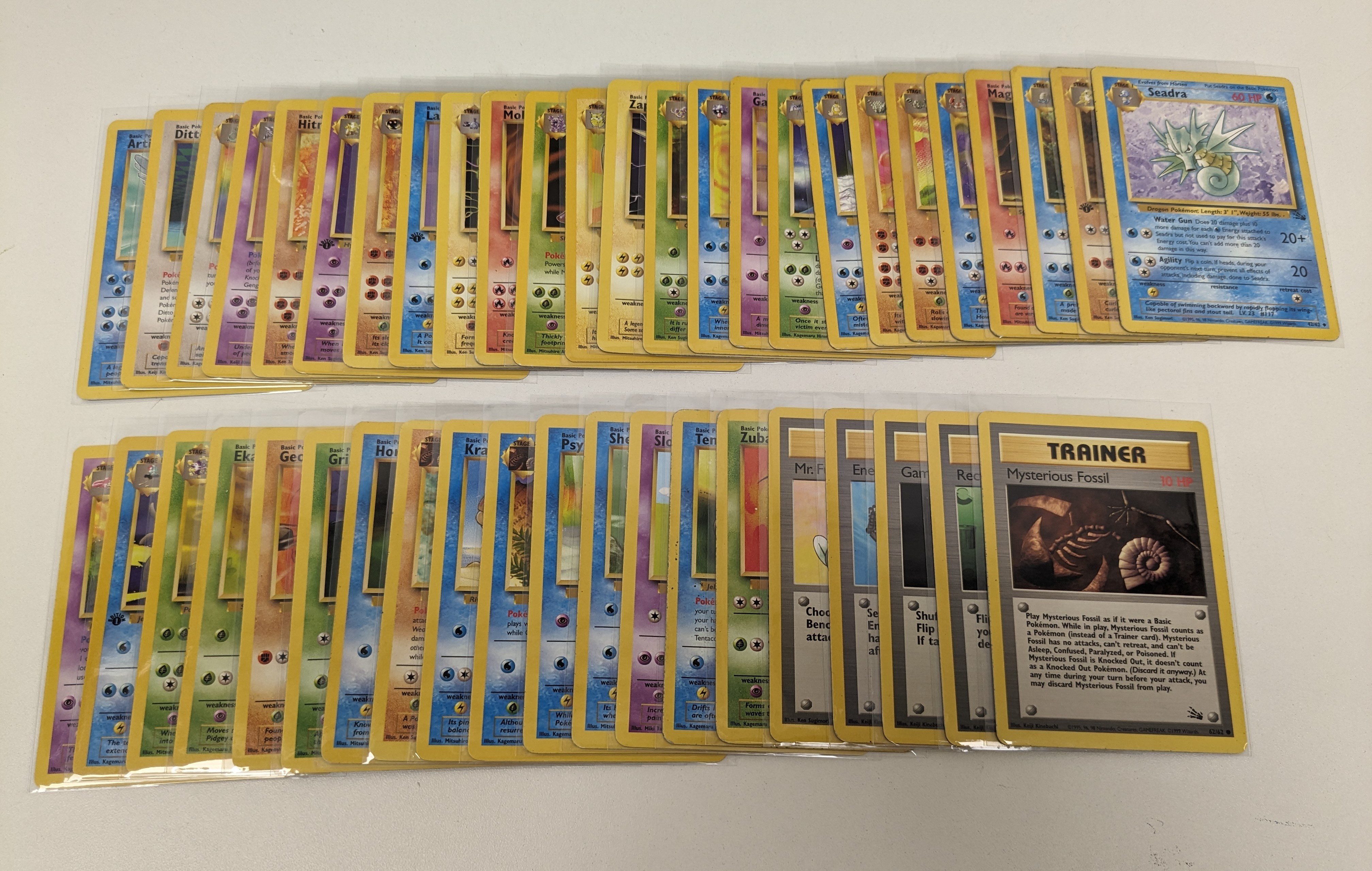 Pokémon TCG - Fossil Collection 58/62 - 1st Edition & Unlimited - Graded & Ungraded