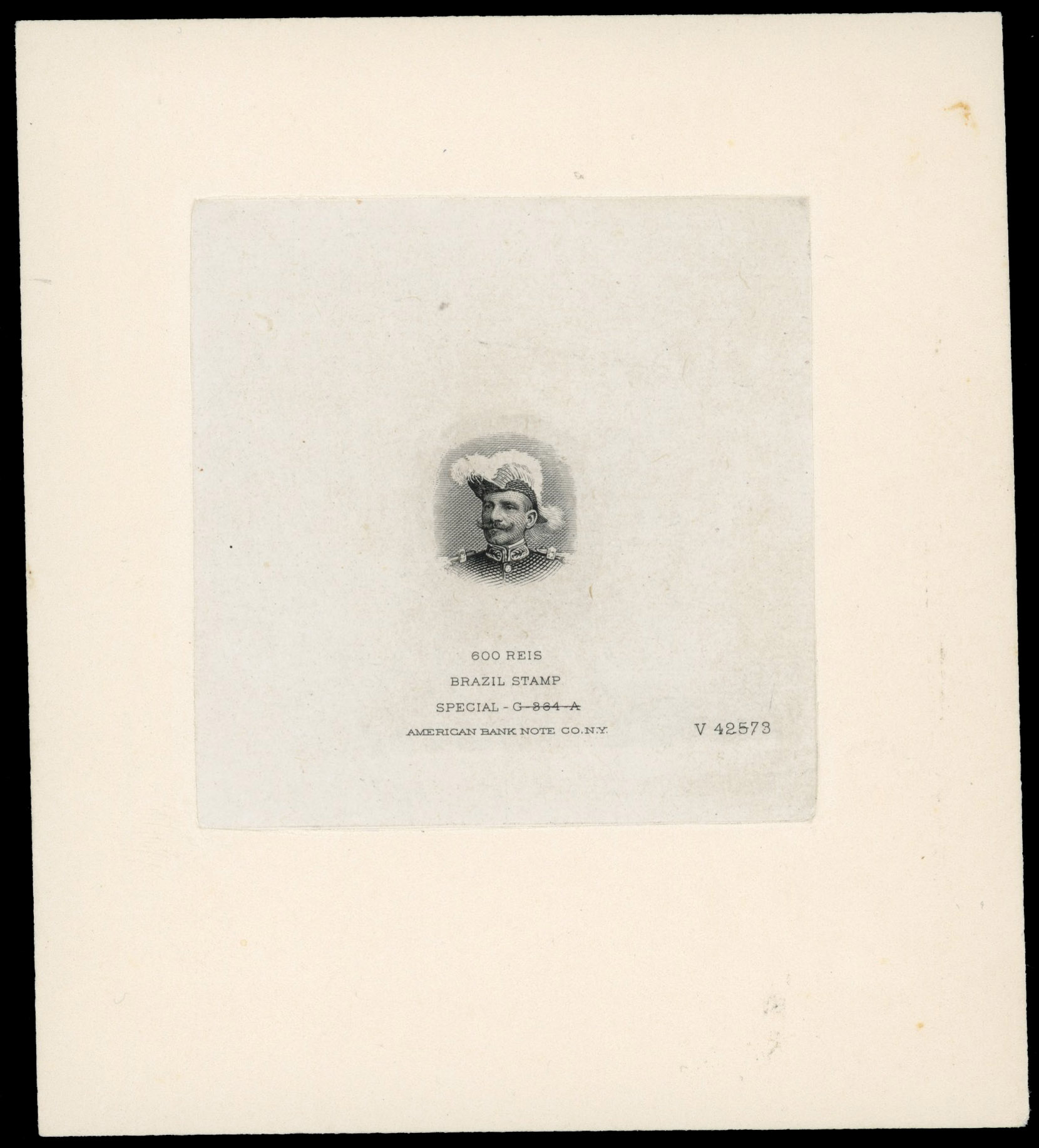 Brazil 1913 Official Head Vignette proof