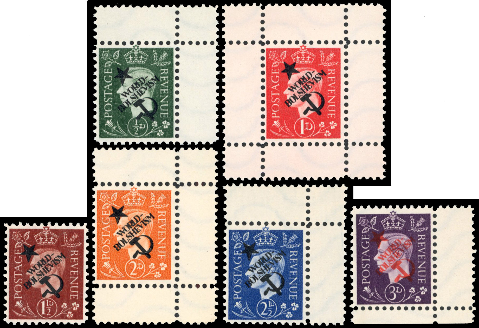 German Propaganda Forgeries; WORLD-BOLSHEVISM set unused