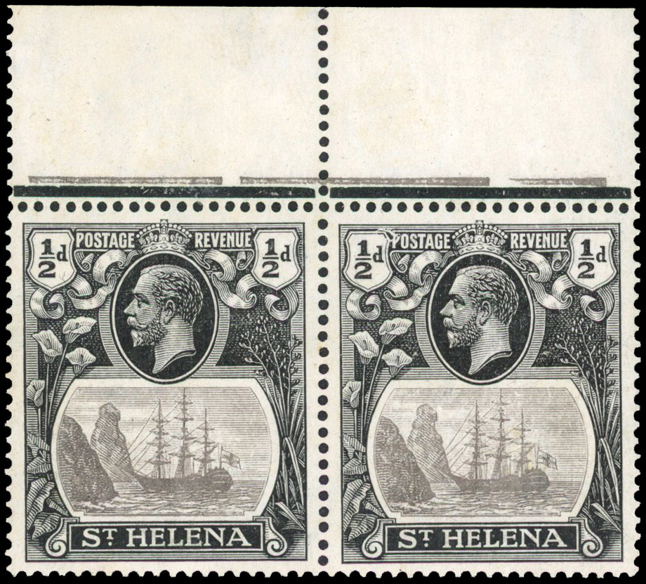 St Helena SG 97e pair mint
