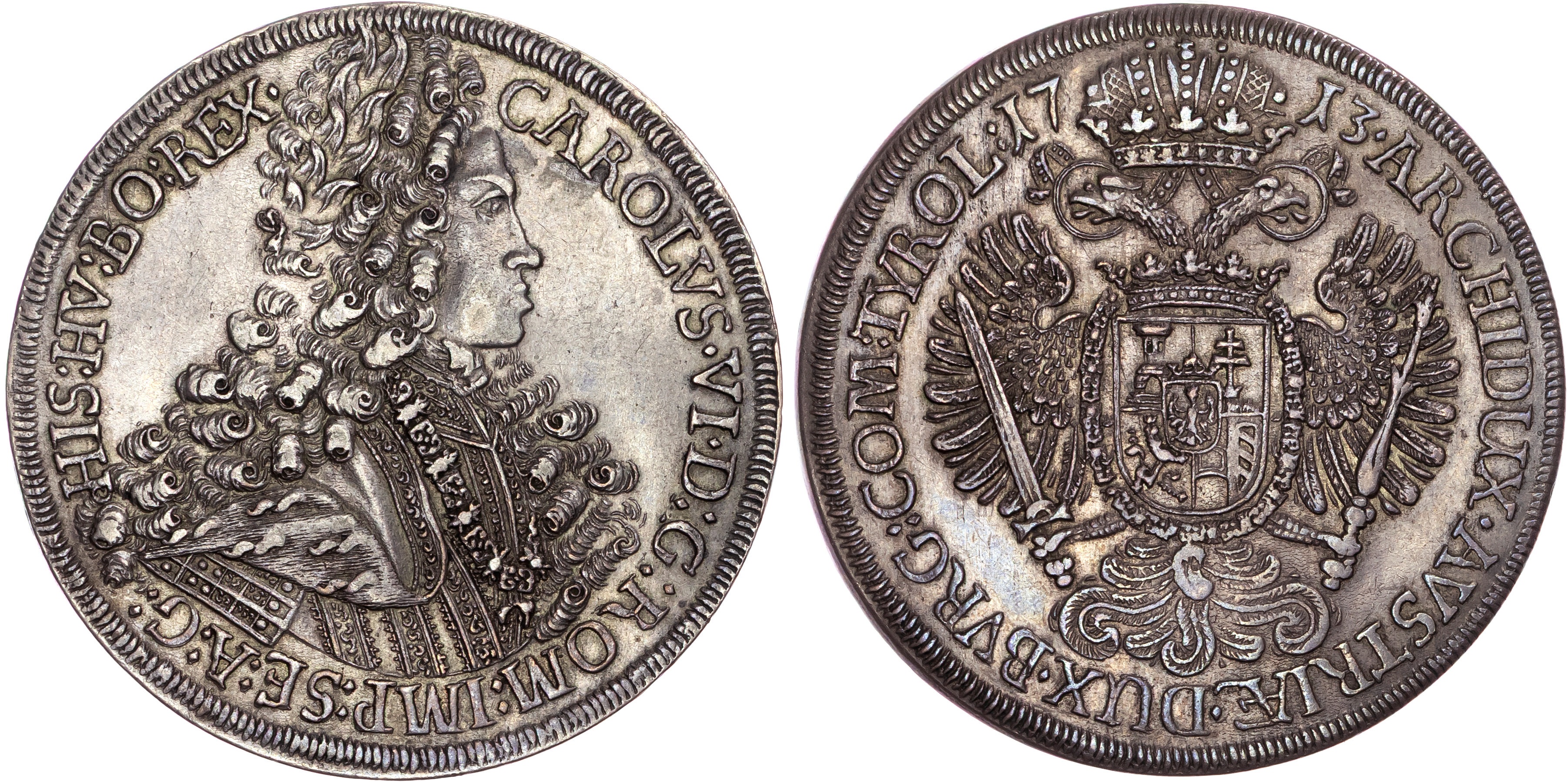 Austria, Tyrol, Charles VI (1711–1740), silver Taler, 1713