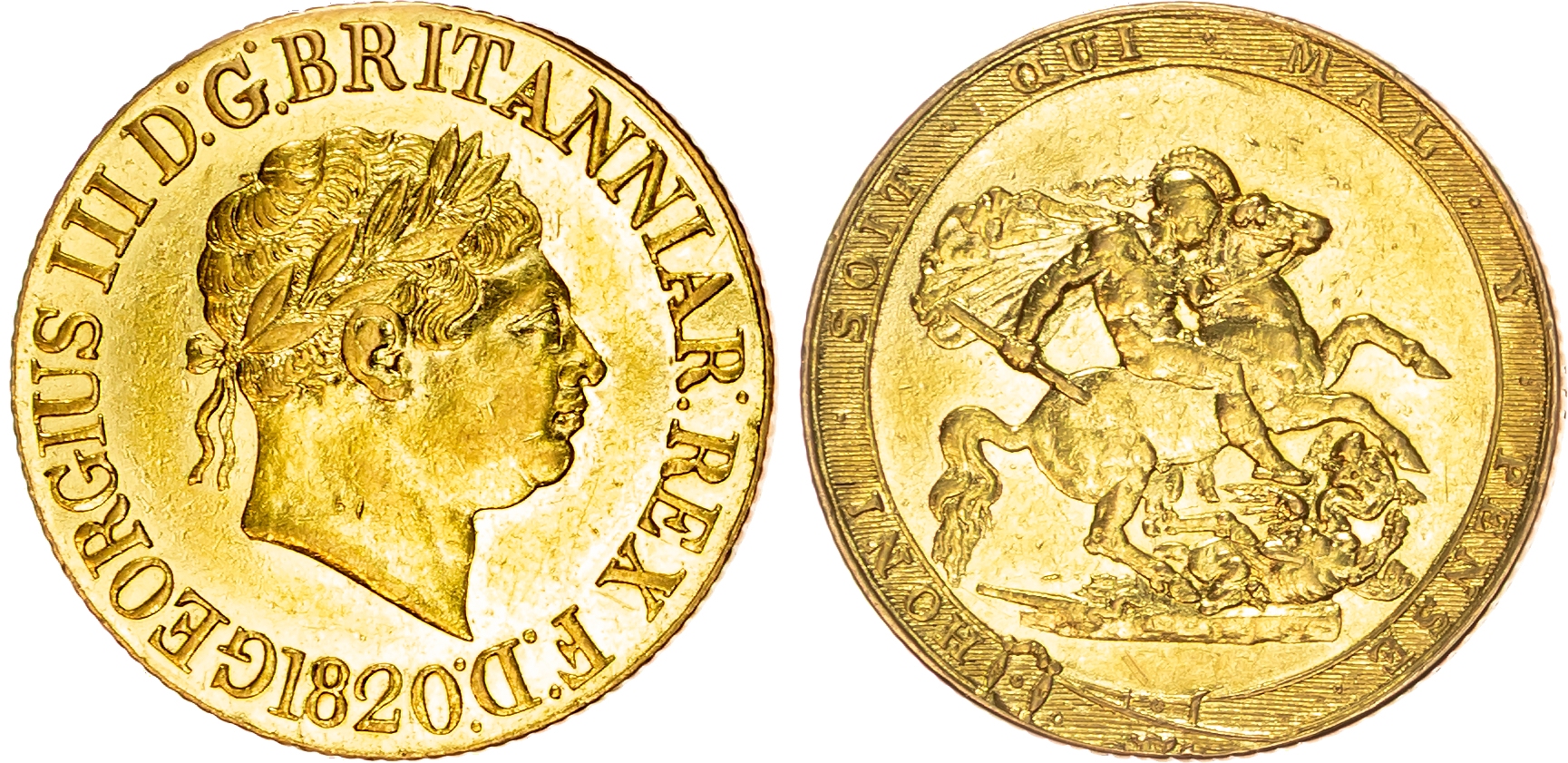 George III (1760-1820) Sovereign, 1820