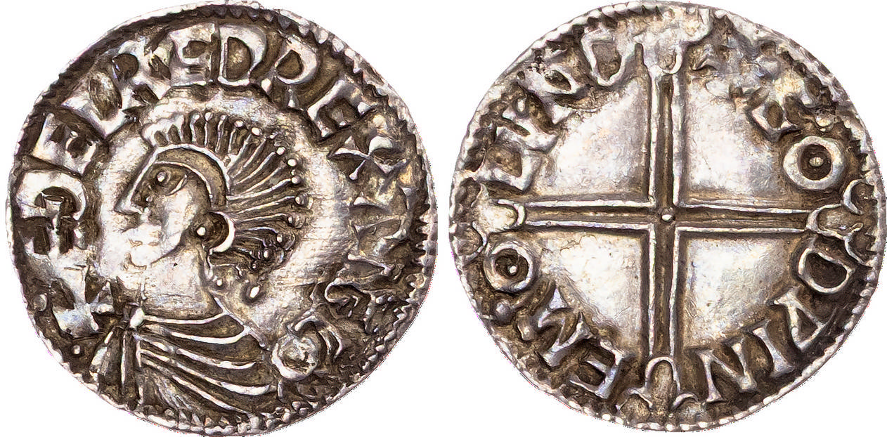 Aethelred II (978-1016), AR Penny, Long Cross type (c. 997-1003), London mint, Godwine as moneyer.