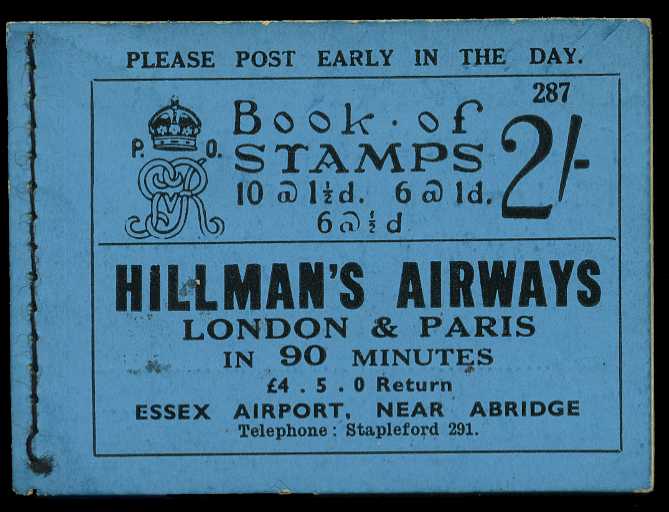 1934 (December) 2/- booklet (#287), the last...