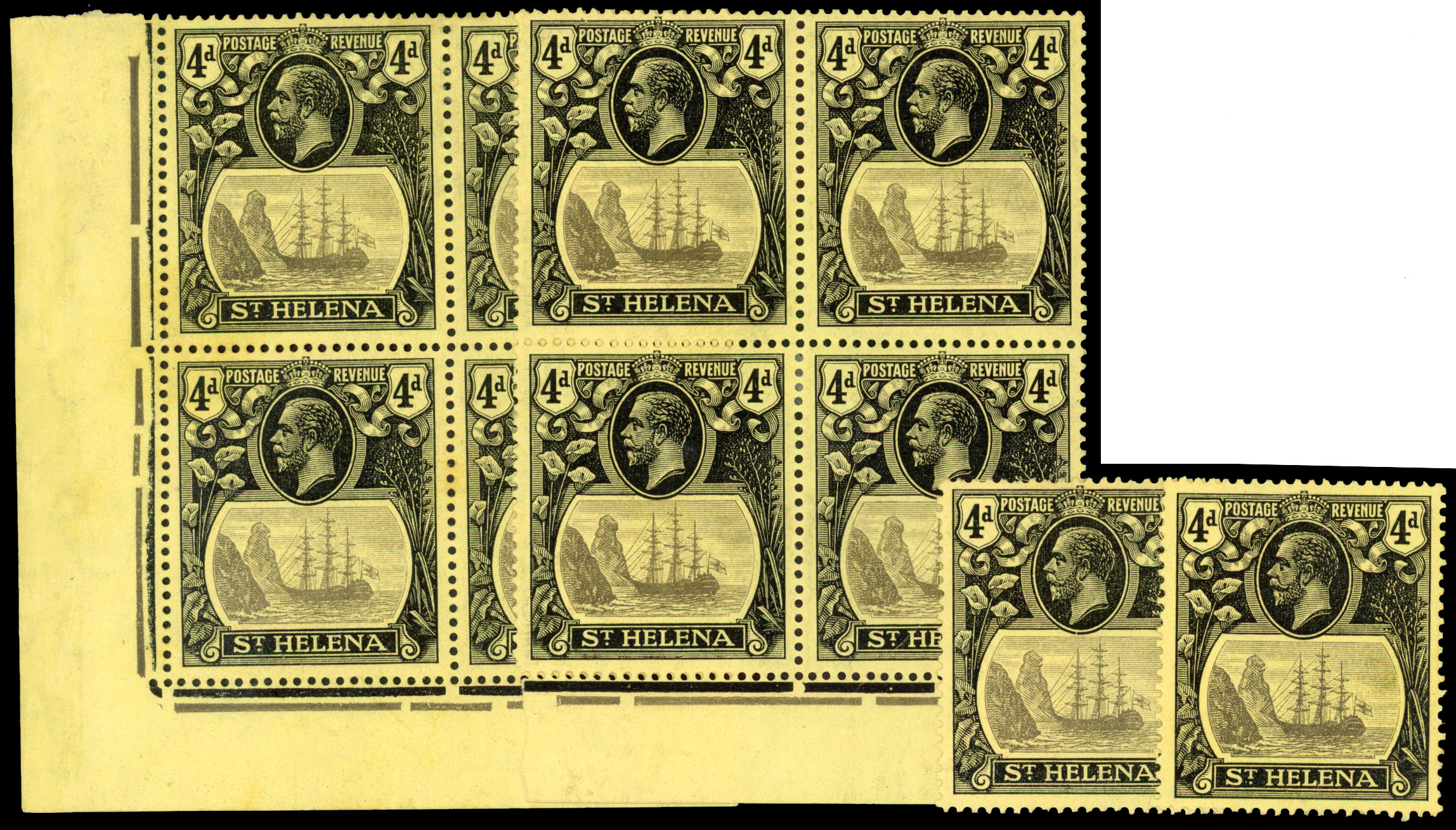 St Helena SG 92b, c mint