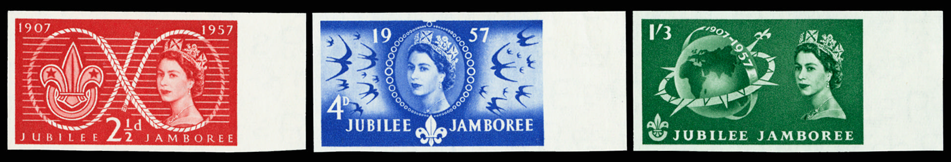 GB 1957 SG 557-9 imprimaturs