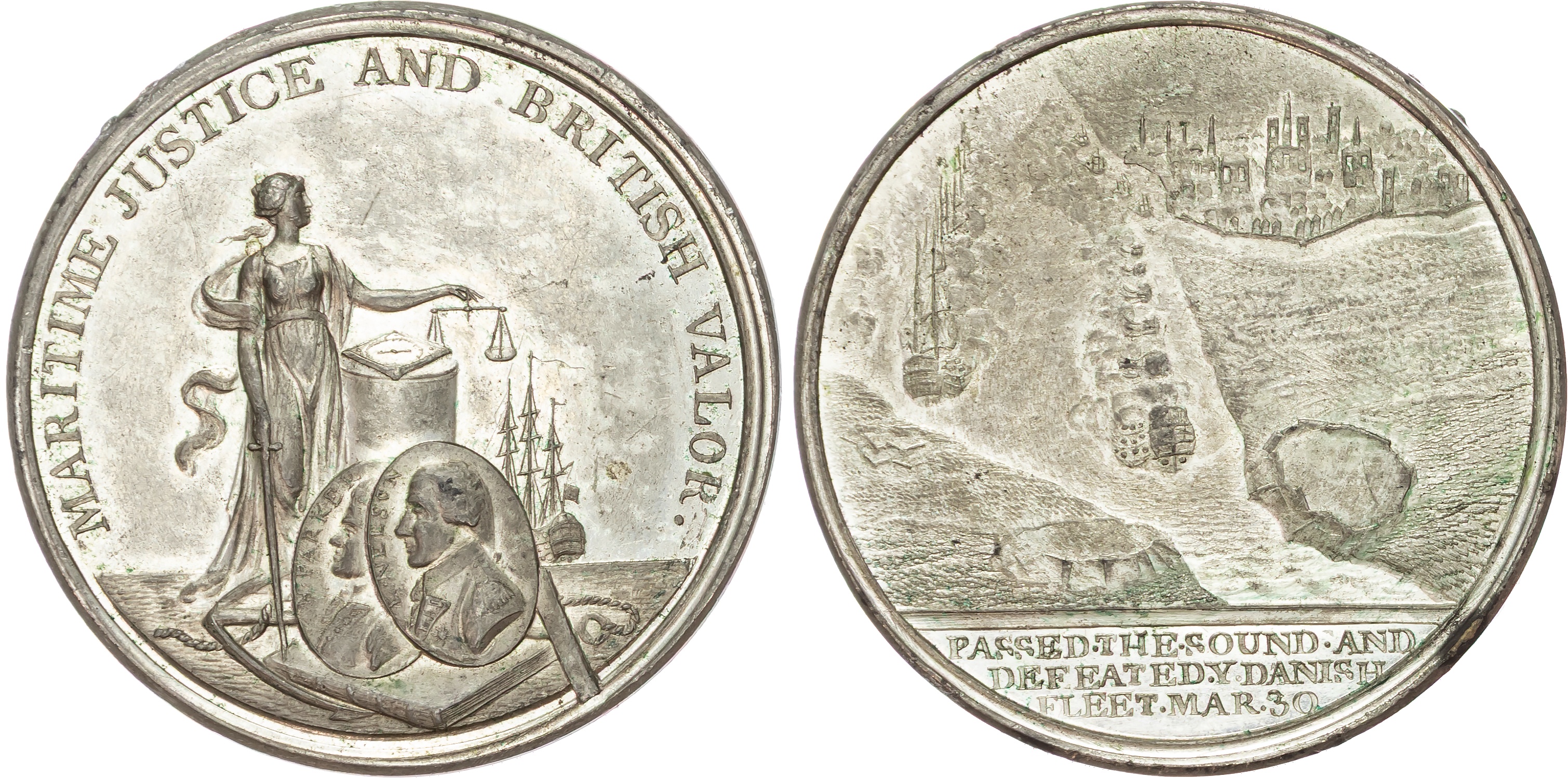 Battle of Copenhagen. WM medal 1801.