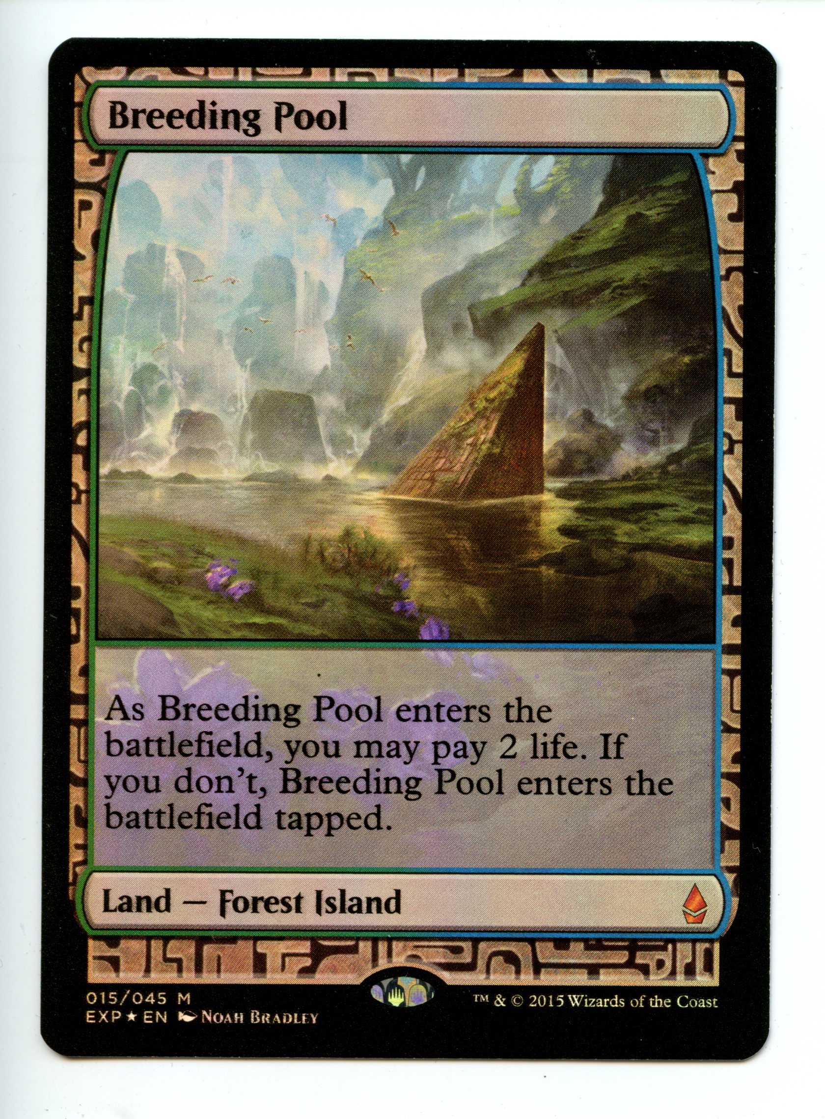 Magic the Gathering - breeding Pool   - Zendikar Expeditions  - Lightly Played 