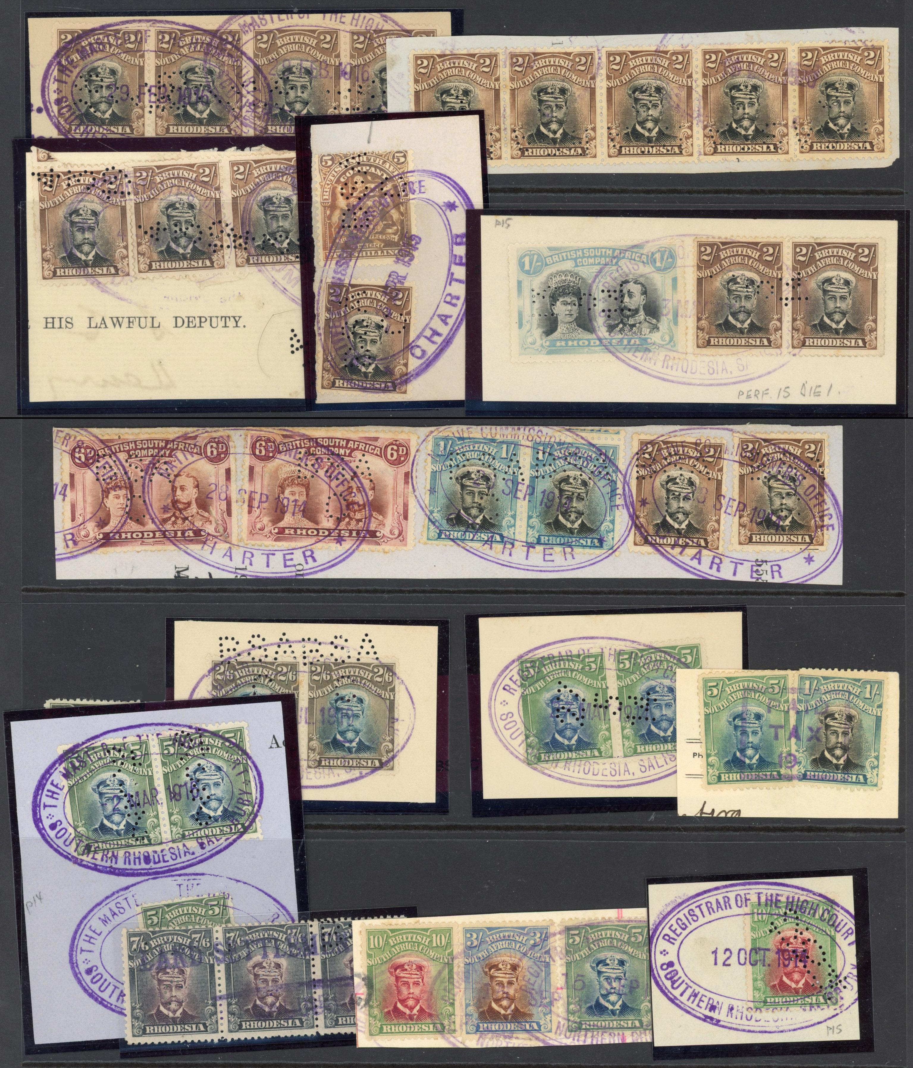 Rhodesia Revenues Admiral fiscally used pieces