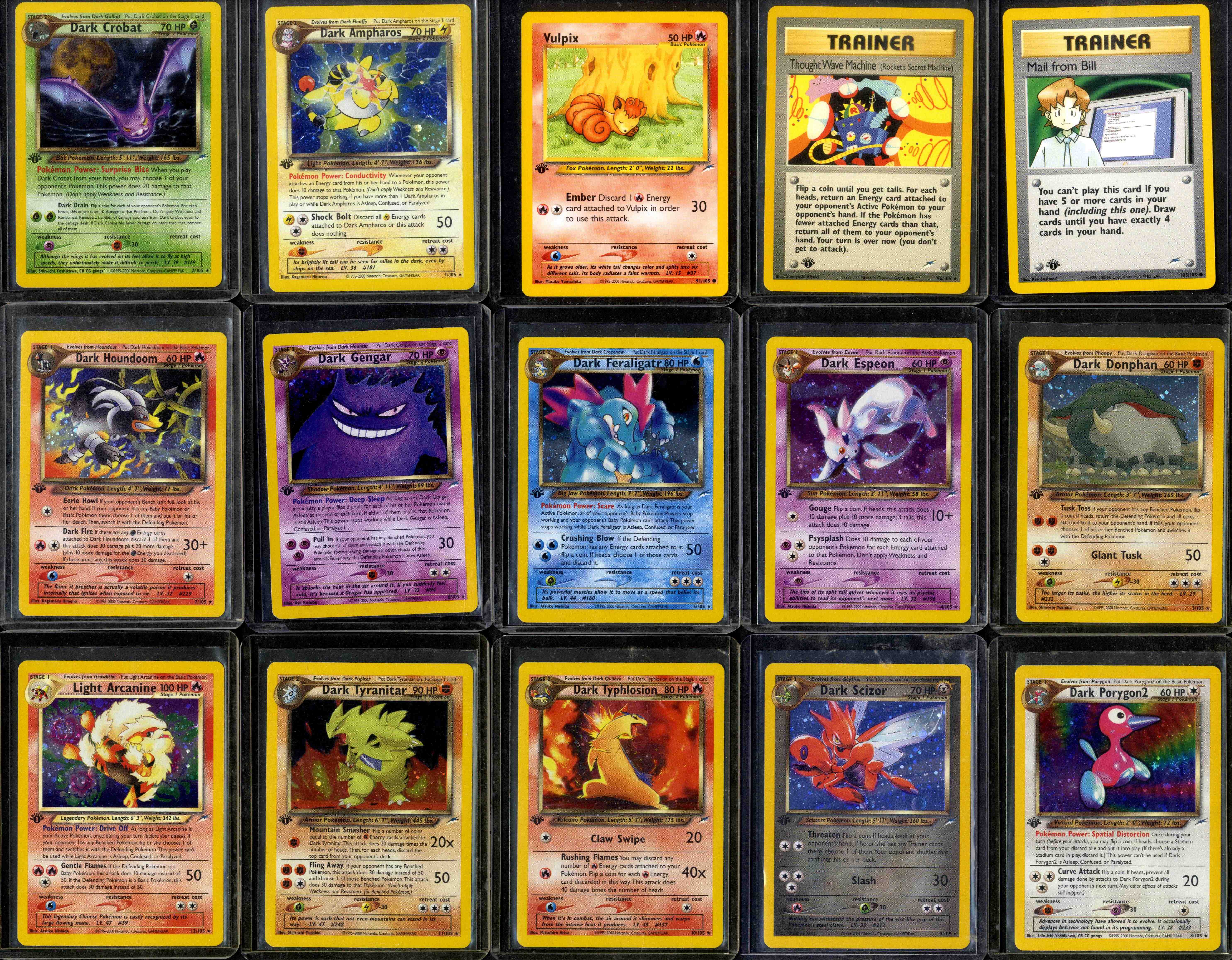 Pokémon TCG - 1st Edition Neo Destiny - Full Set #105/105