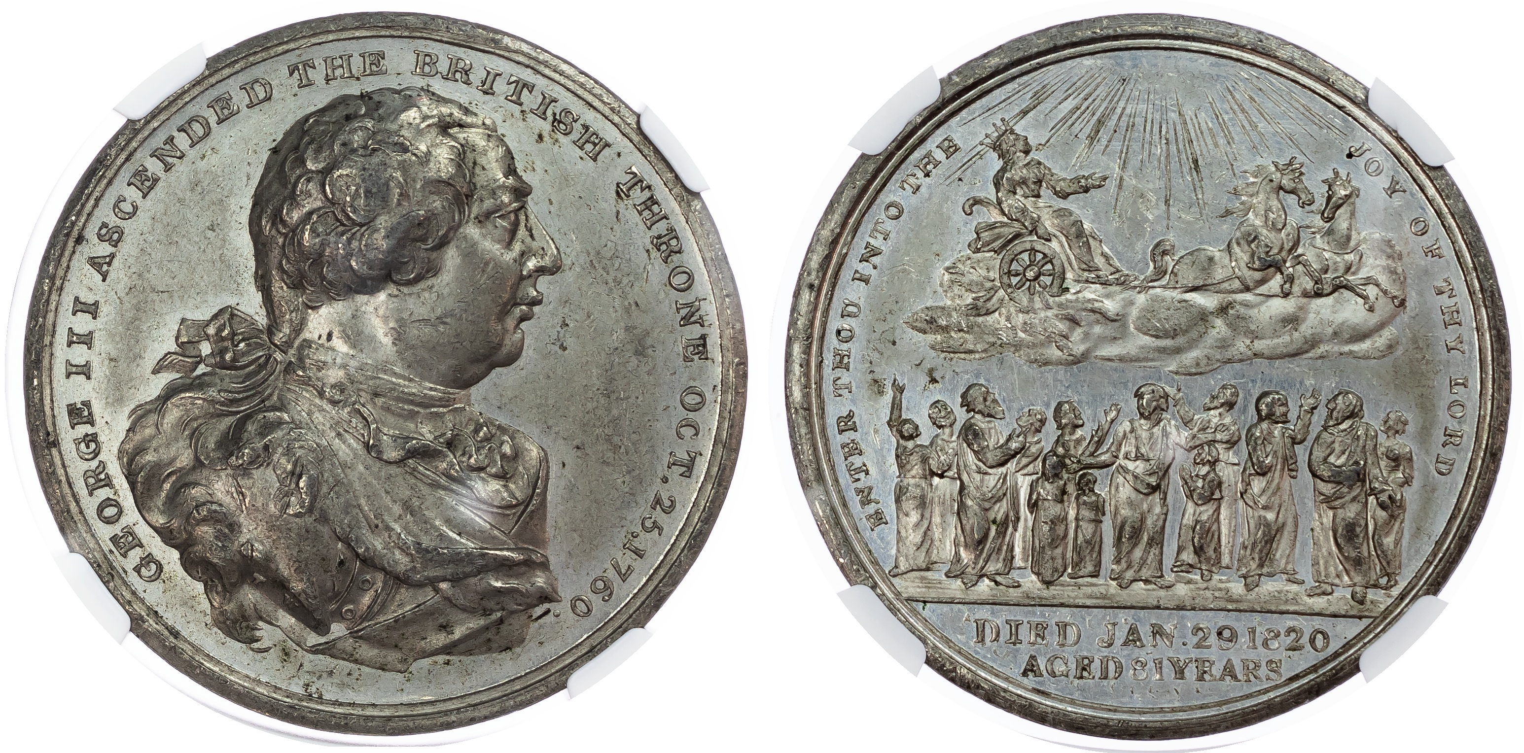 Great Britain. George III WM Medallion, Death of George III. 1820. 