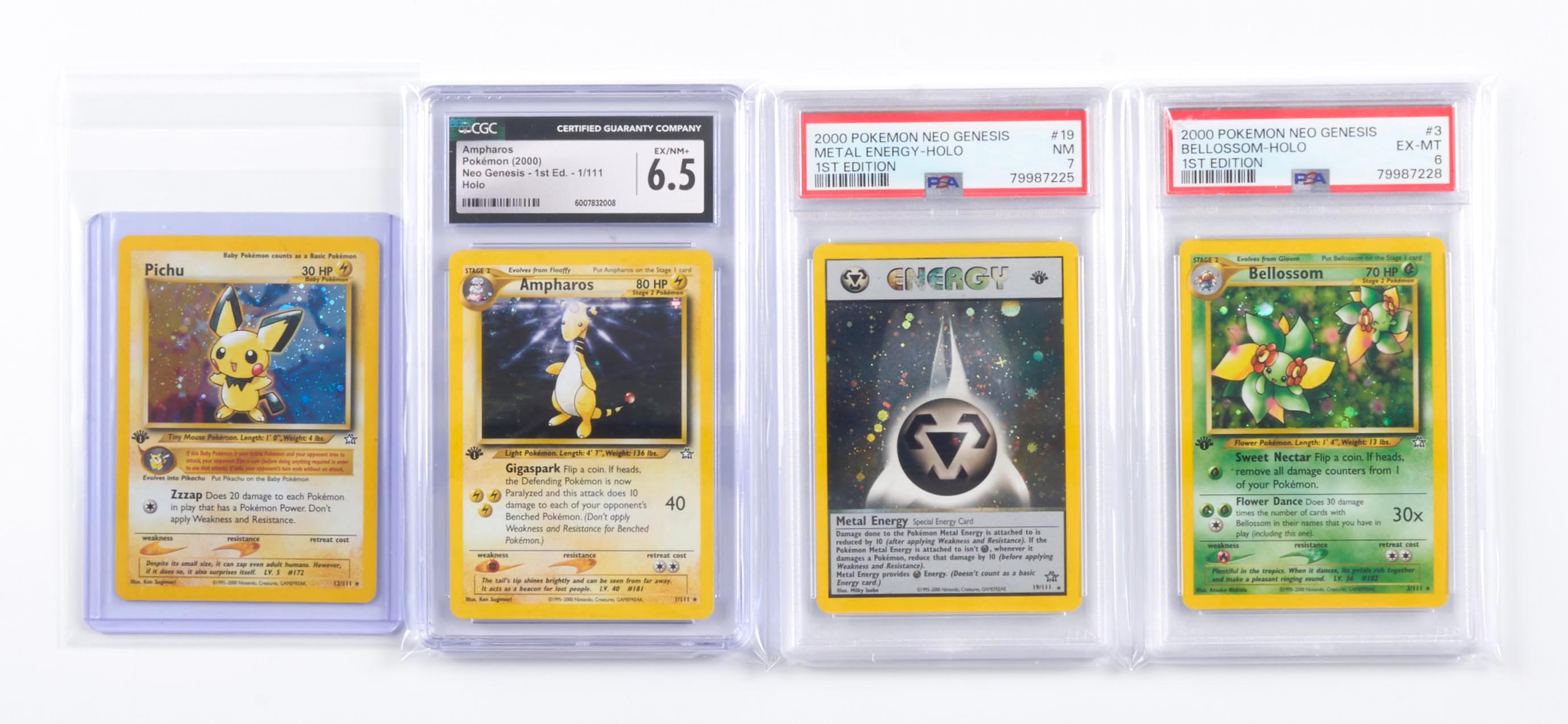 Neo Genesis 1st Edition Partially Complete Set 92/111 (Inc. x4 Holos)