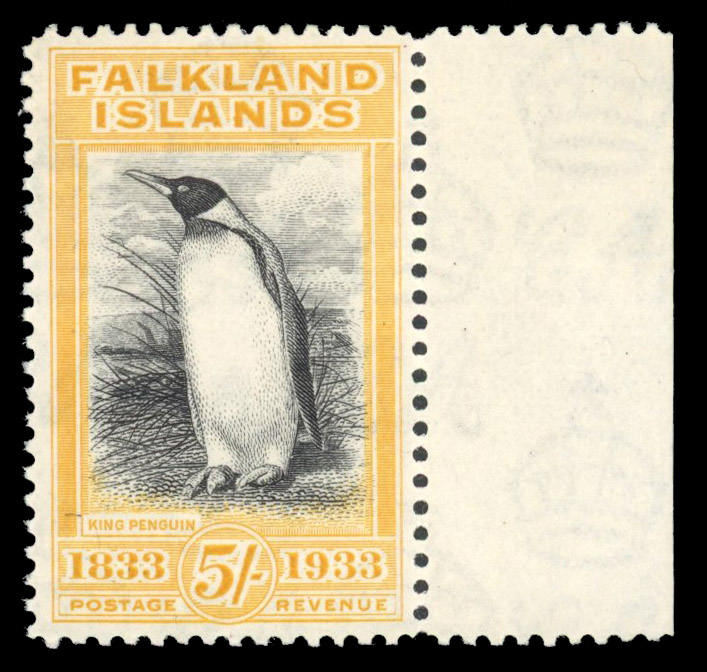 SG 136 1933 Centenary 5/- mint