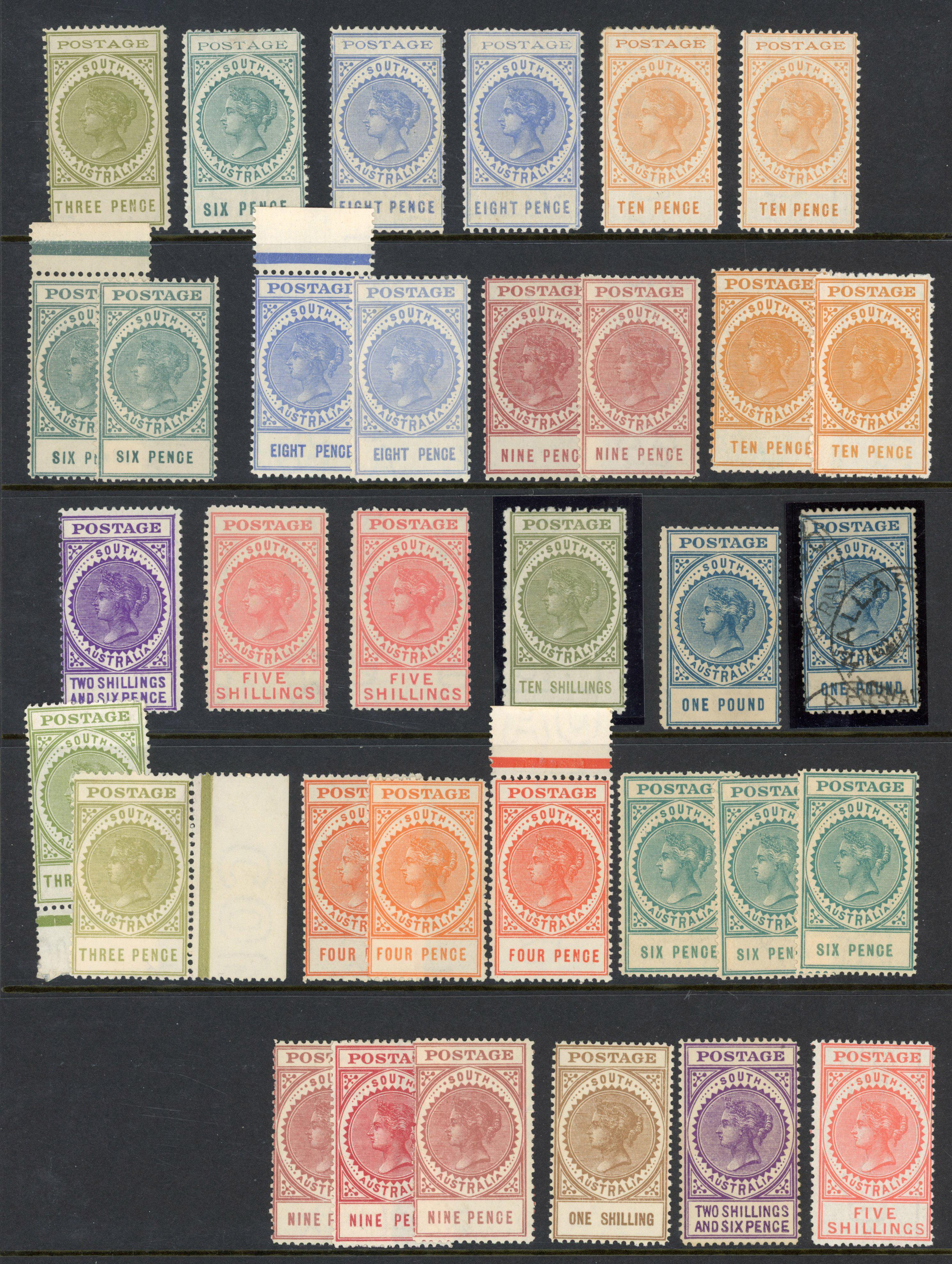 South Australia: 1902-12 mostly mint selection