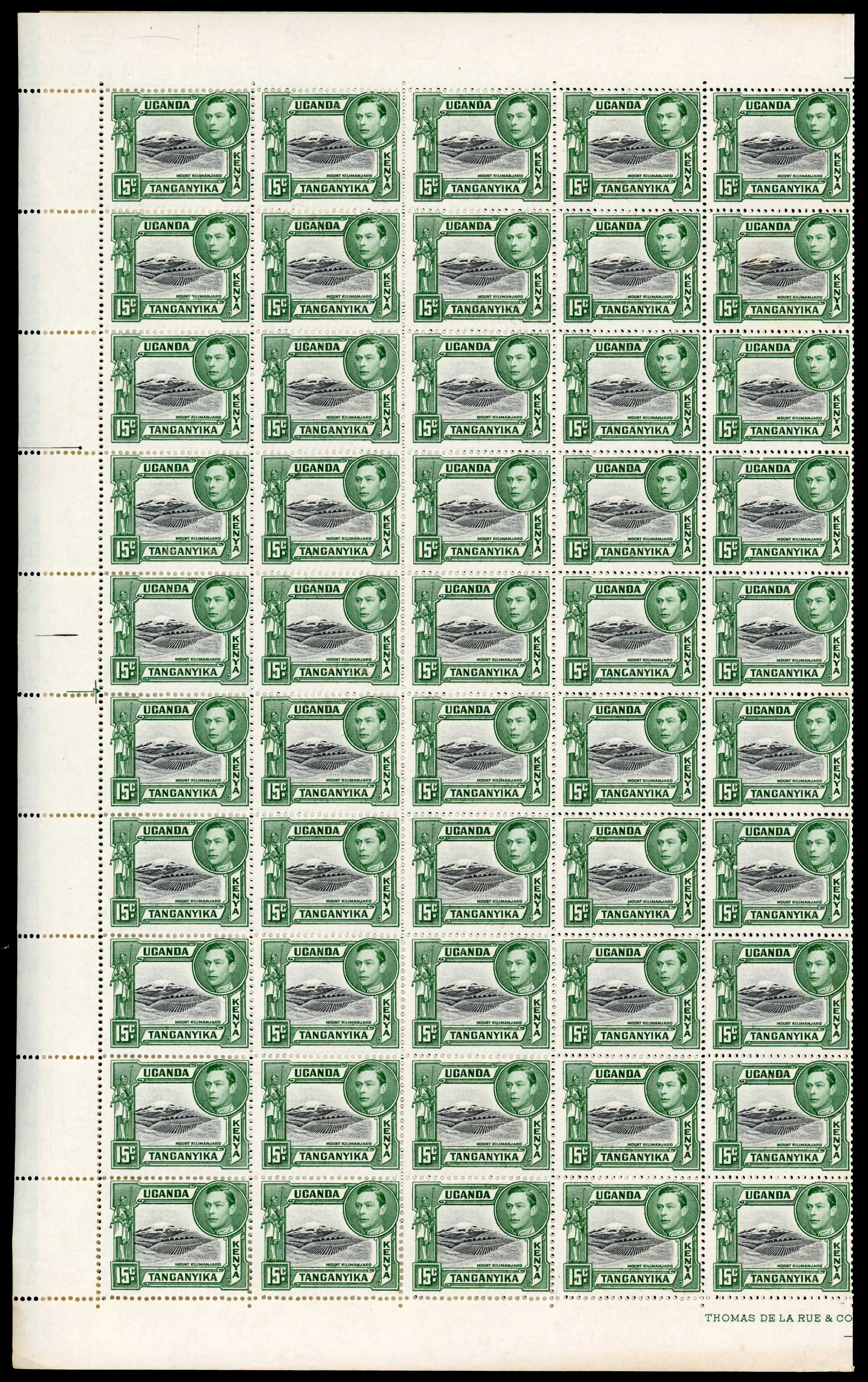 KUT SG 138 sheet mint