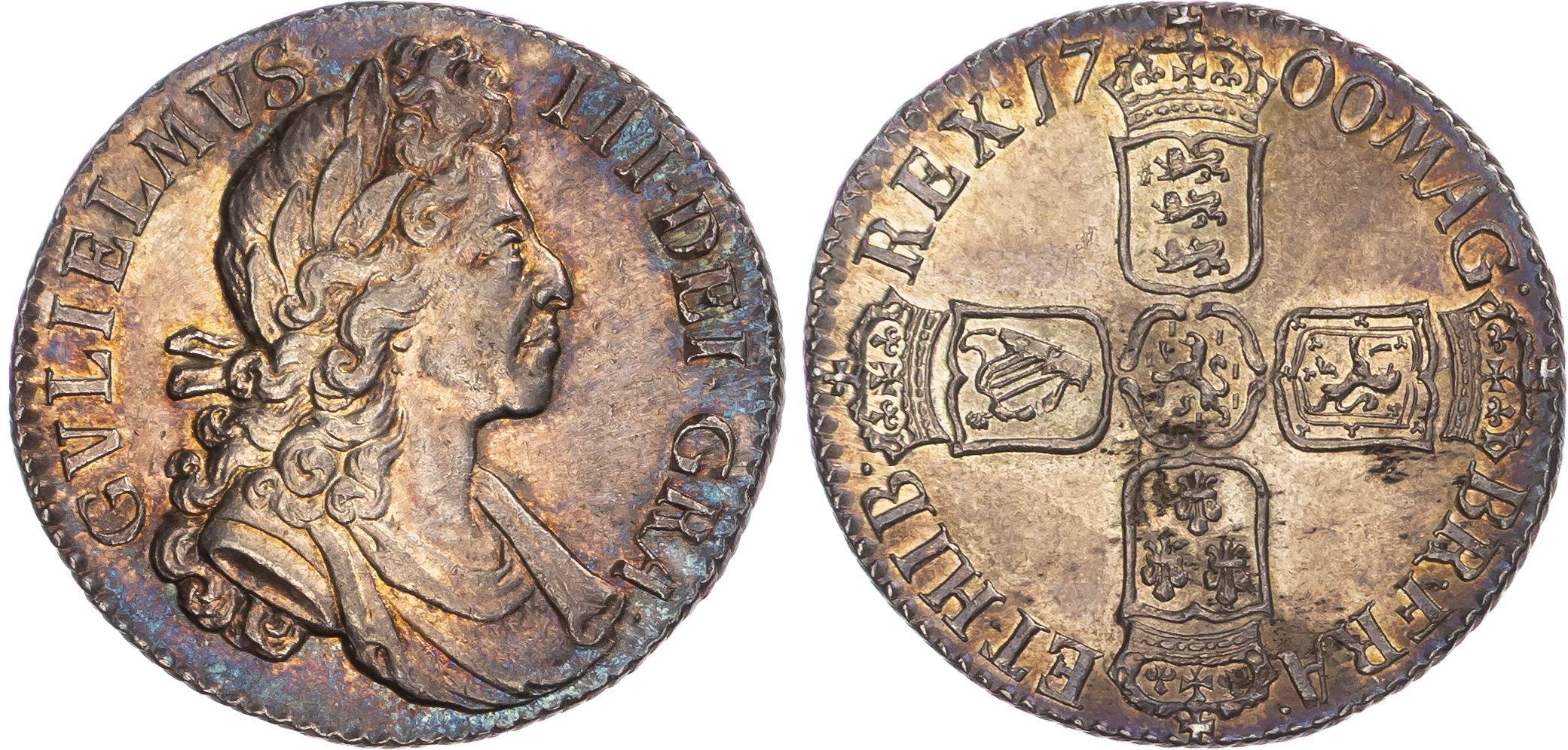 William III (1694-1702), Shilling, 1700.
